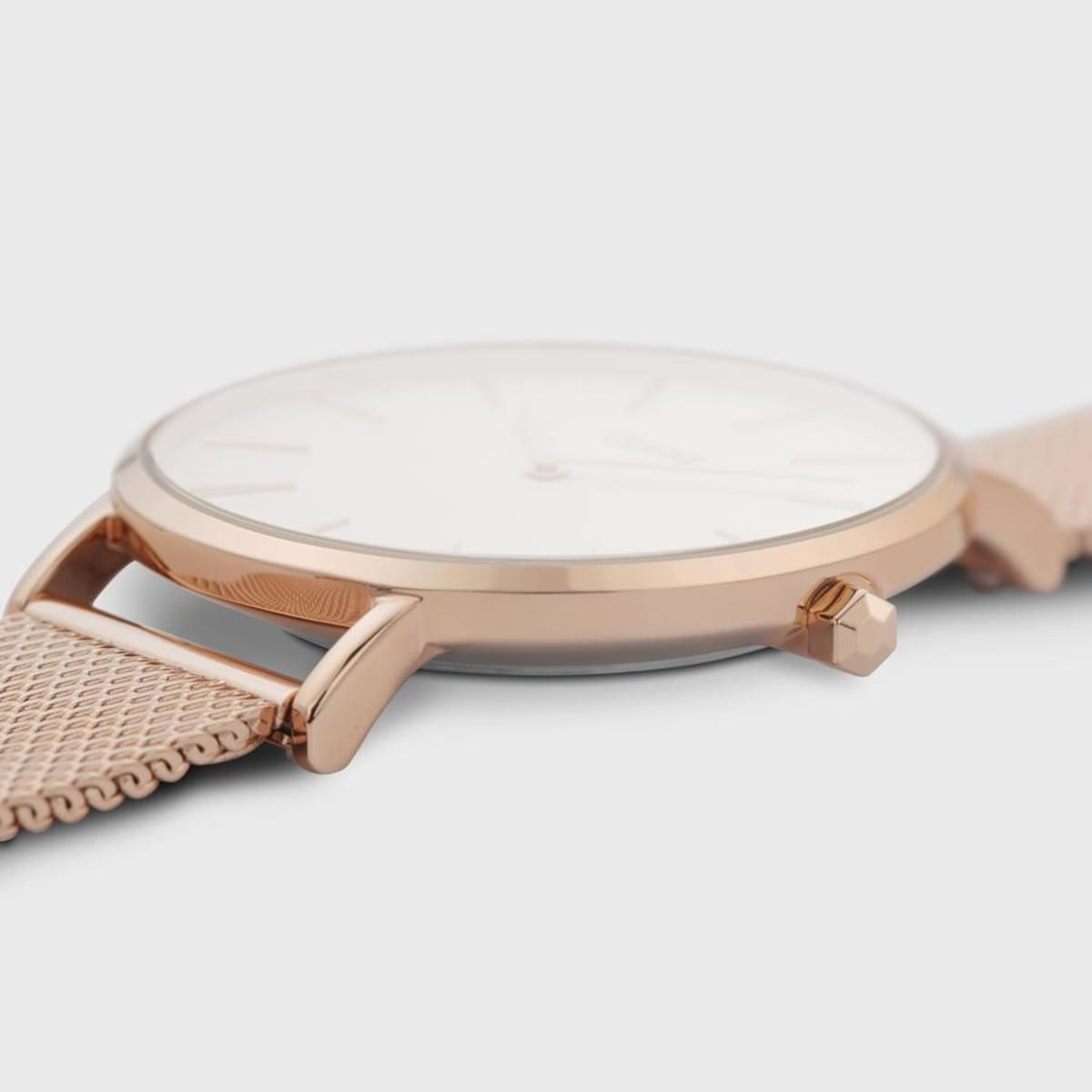 Boho Chic Mesh Rose Gold White u