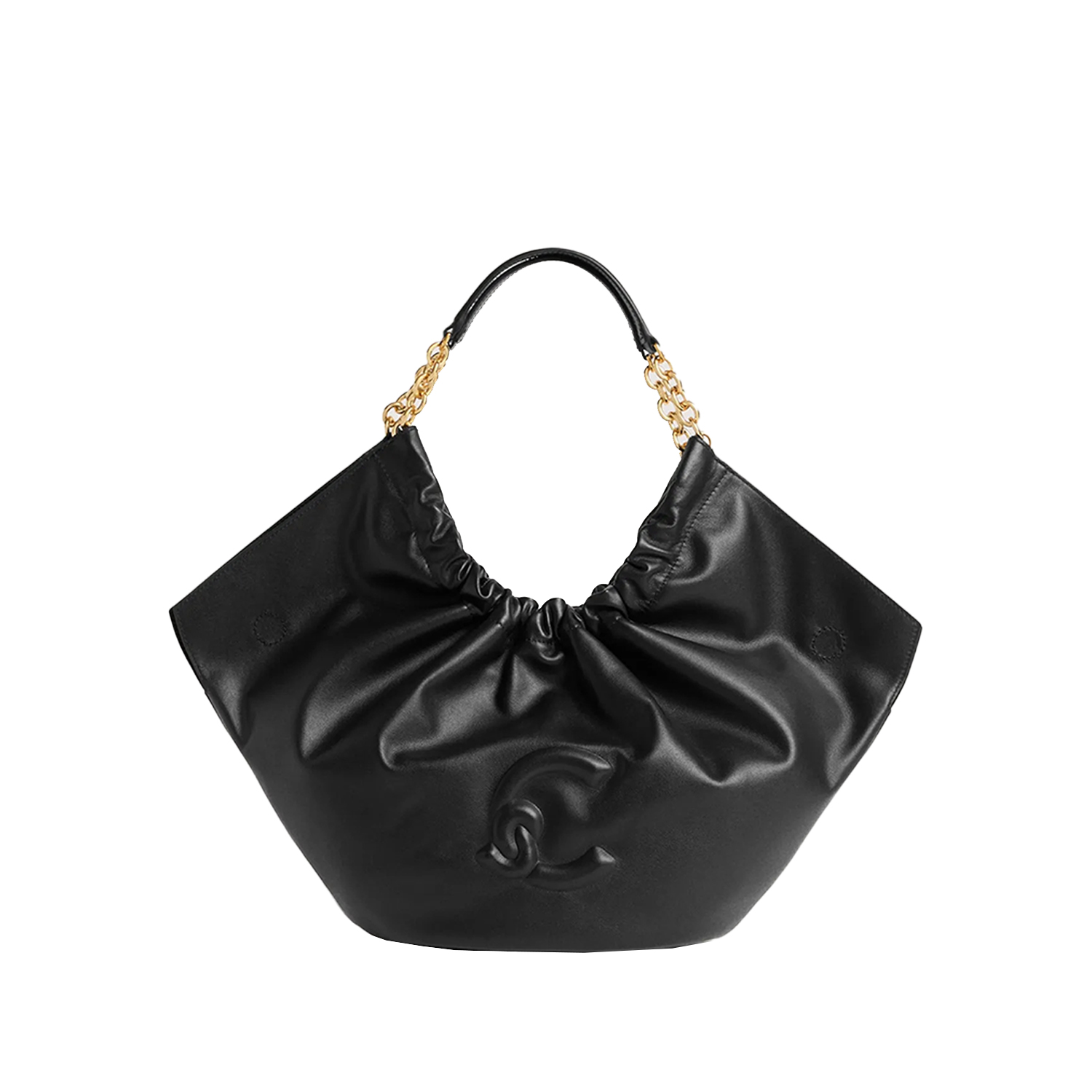 HANDBAG SMOTH LEATHER NOIR