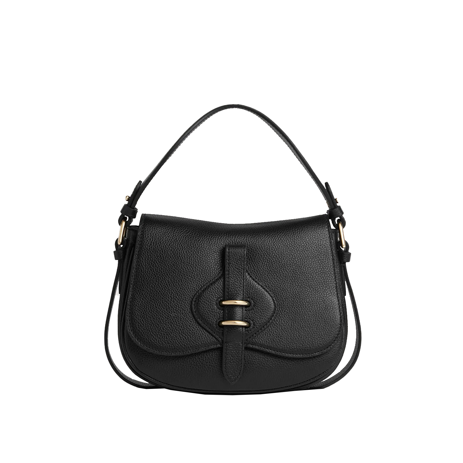 HANDBAG MICRO GRAINY LEATHER NOIR