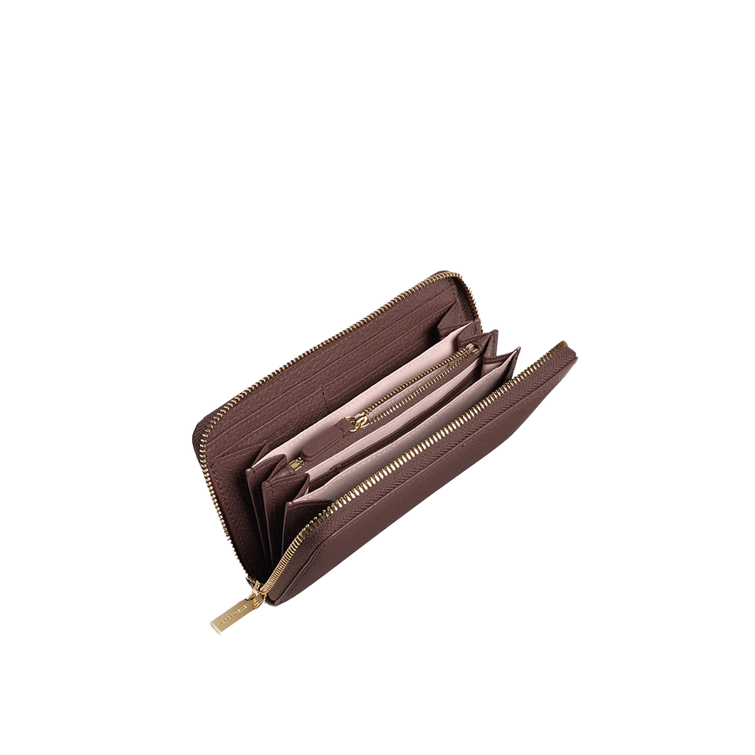 WALLET GRAINED LEATHER BERRY