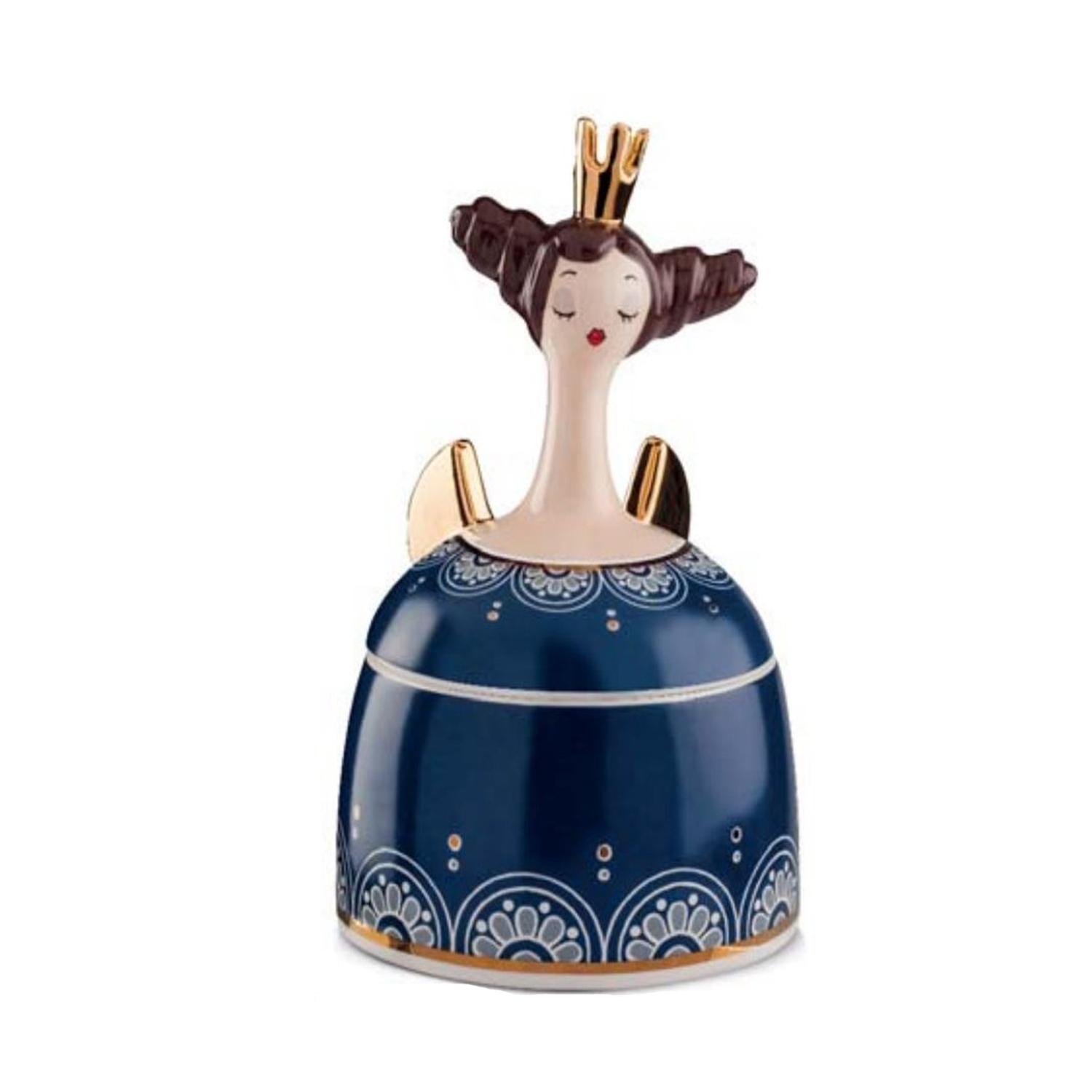 CONTENITORE LE PUPAZZE REGINE BLU 12X20