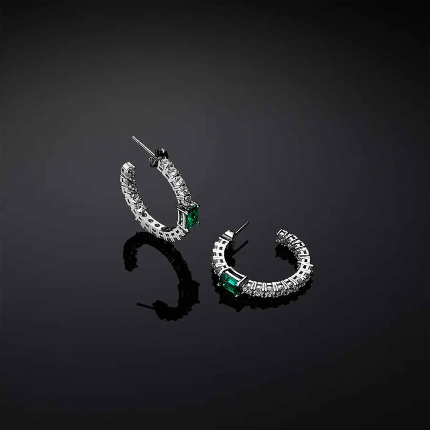 CHIARA FERRAGNI ORECCHINI EMERALD