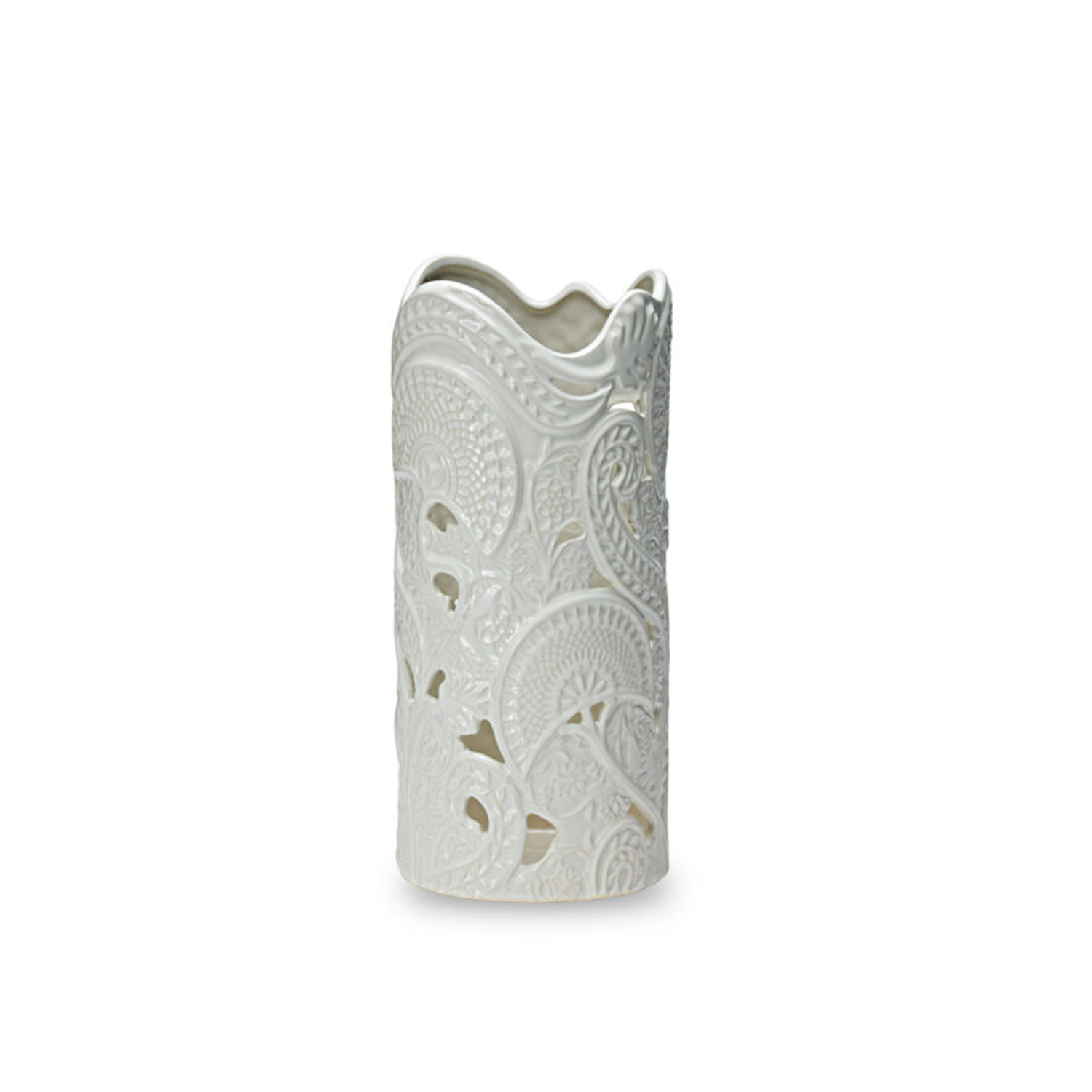 LOTUS VASO CILINDRICO BIANCO H 30