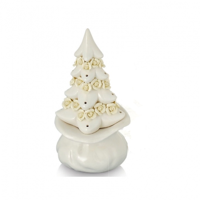PORTAESSENZE ALBERO PORC. BIANCA 18 CM