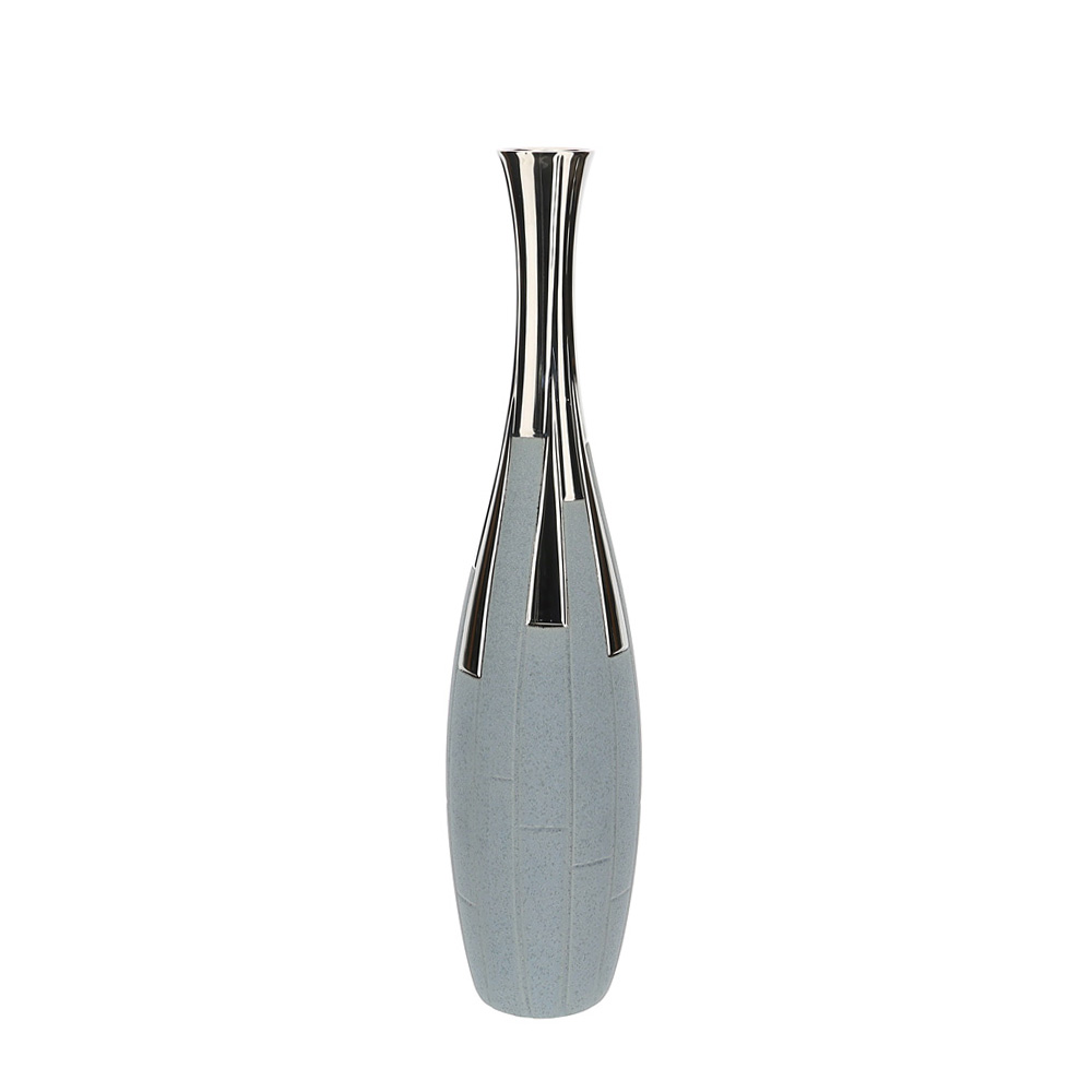 VASO GRES ATLAS GRIGIO/BLU DIA 13X50CM