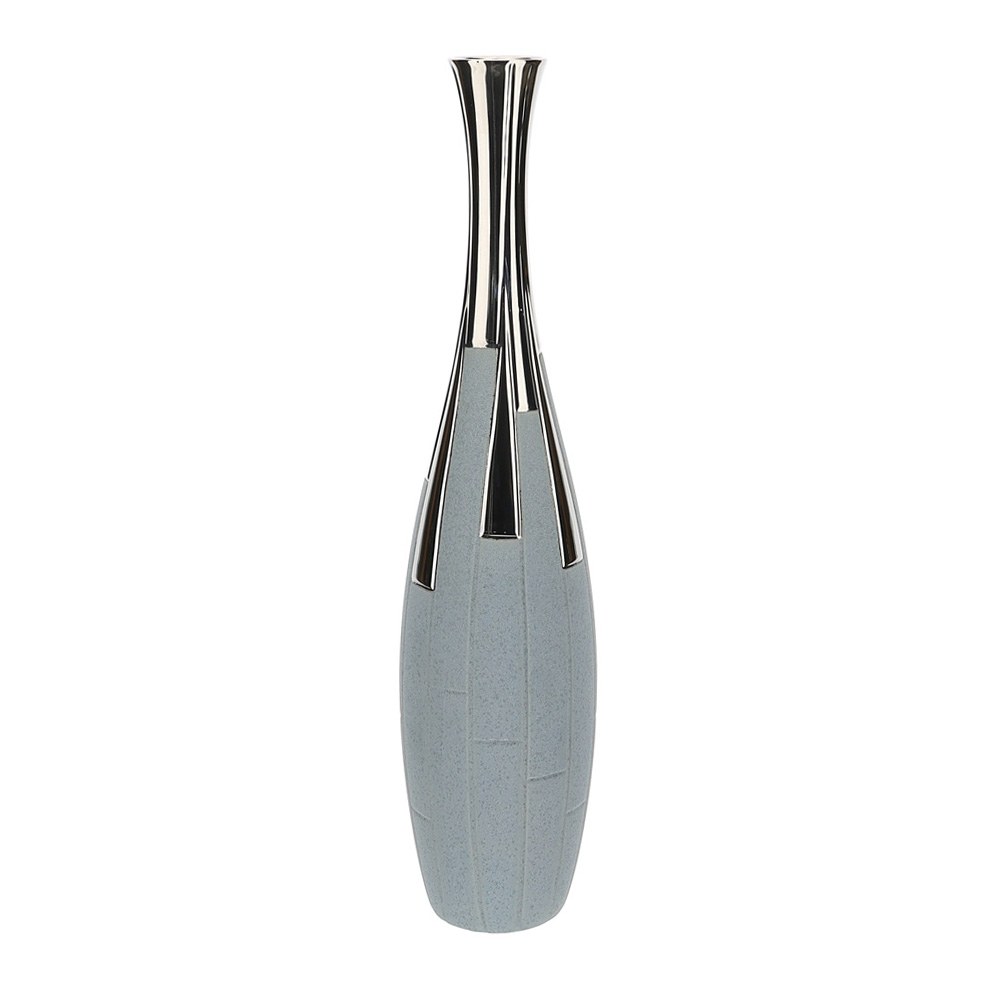 VASO GRES ATLAS GRIGIO/BLU DIA 14X60CM