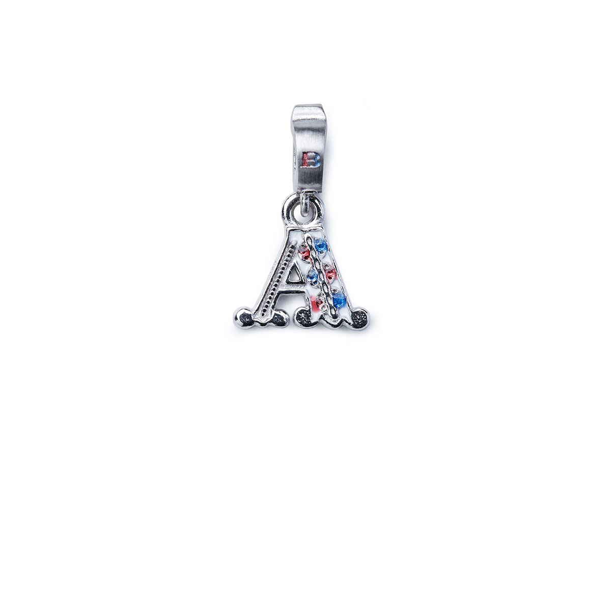 Mini Charm Lettera A argento