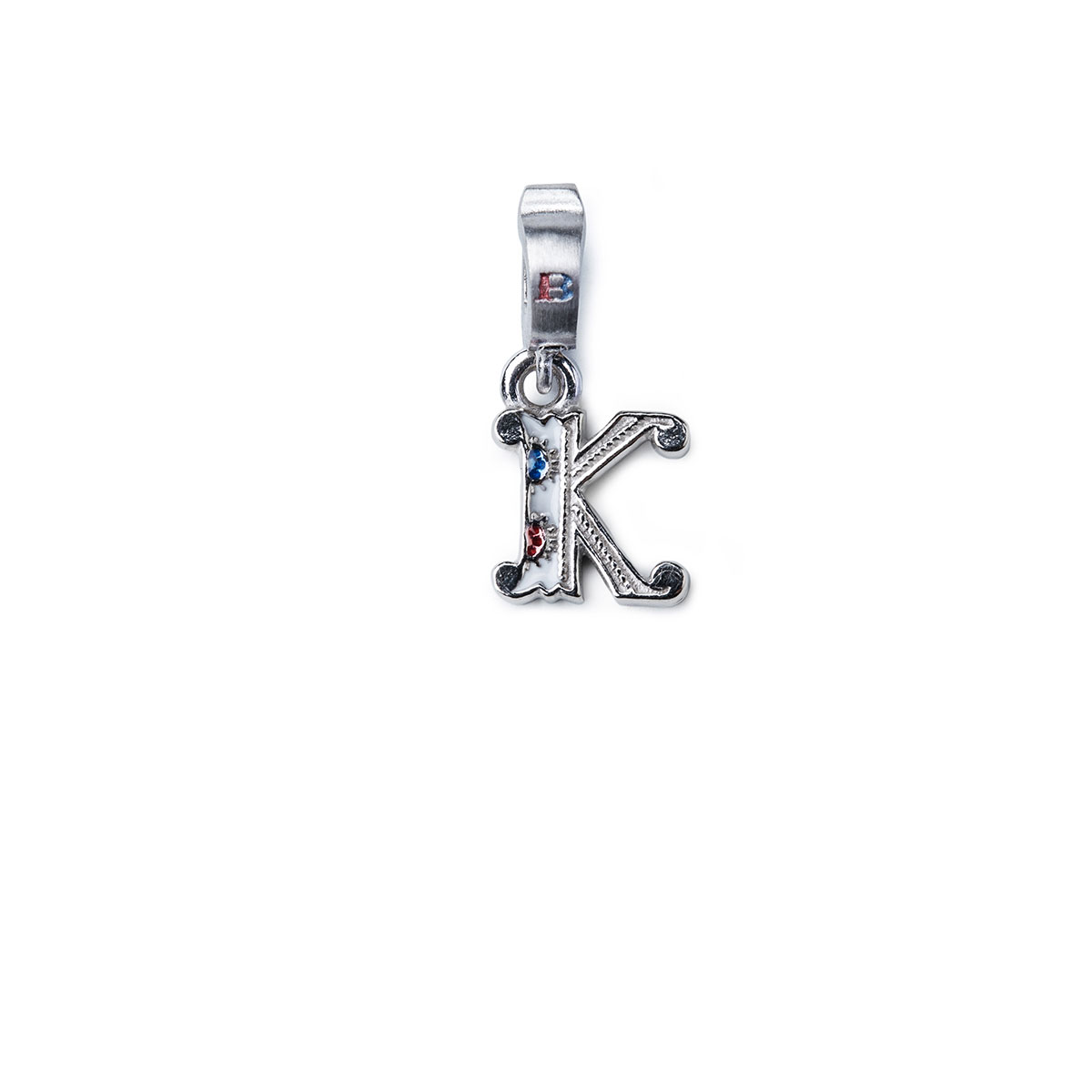 Mini Charm lettera K argento