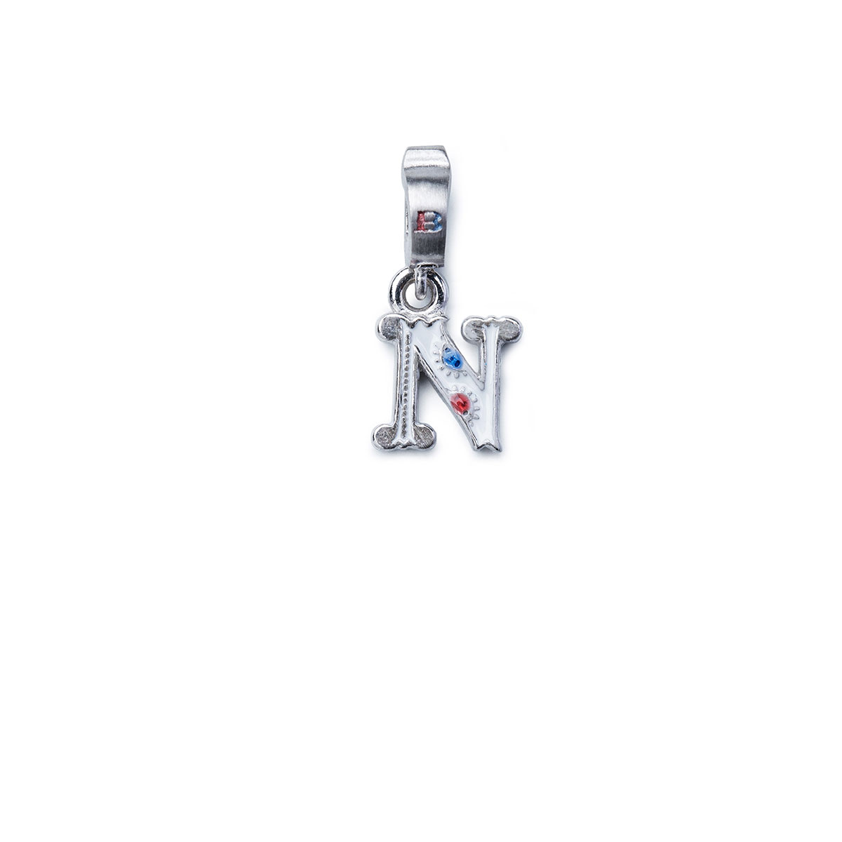 Mini Charm lettera N argento