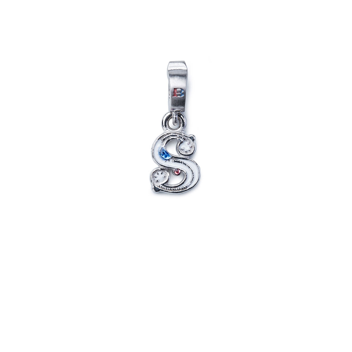Mini Charm lettera S argento