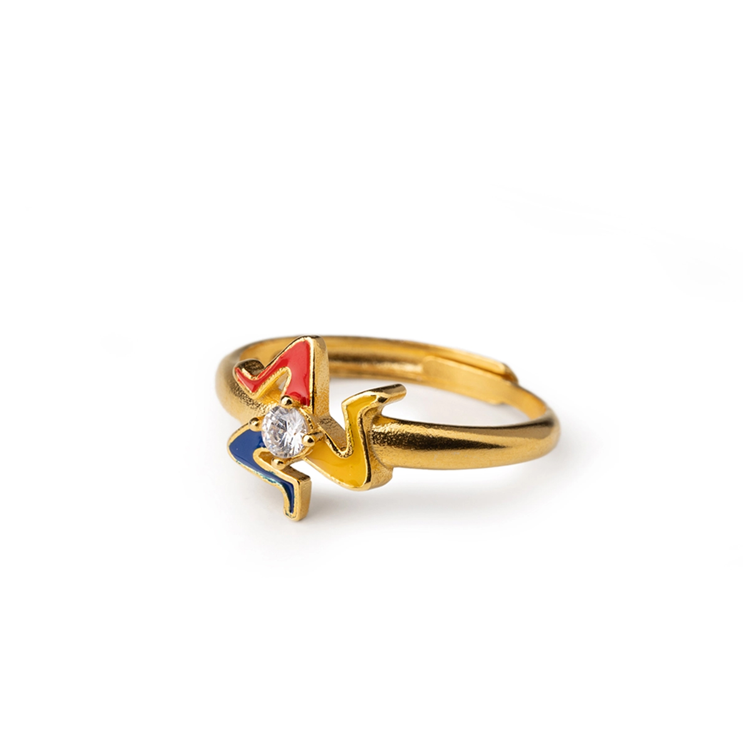 AN  TRINACRIA IN ARG  TIT 925 % CON ZIRCONI
