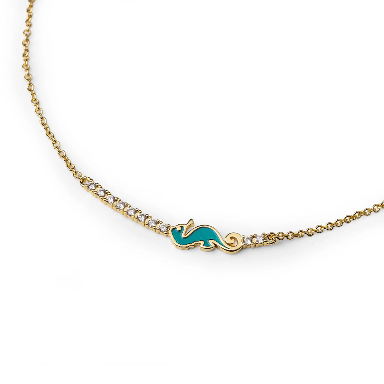 COLLANA EASY IPPOCAMPO IN BRONZO