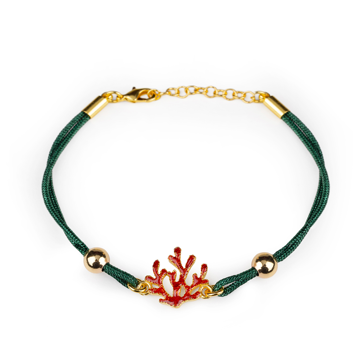 BRACCIALE CORDINO NEW CORALLO IN LEGA IBG