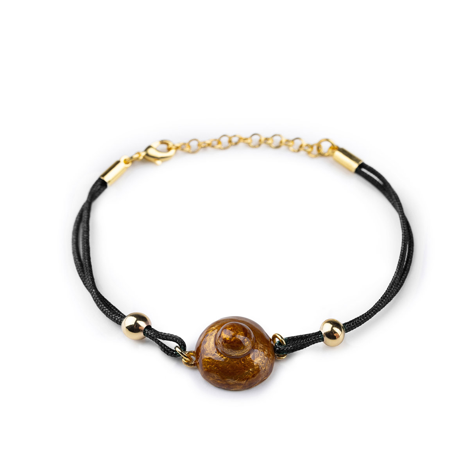 BRACCIALE CORDINO BRIOCHE SMALTI IN LEGA BIG