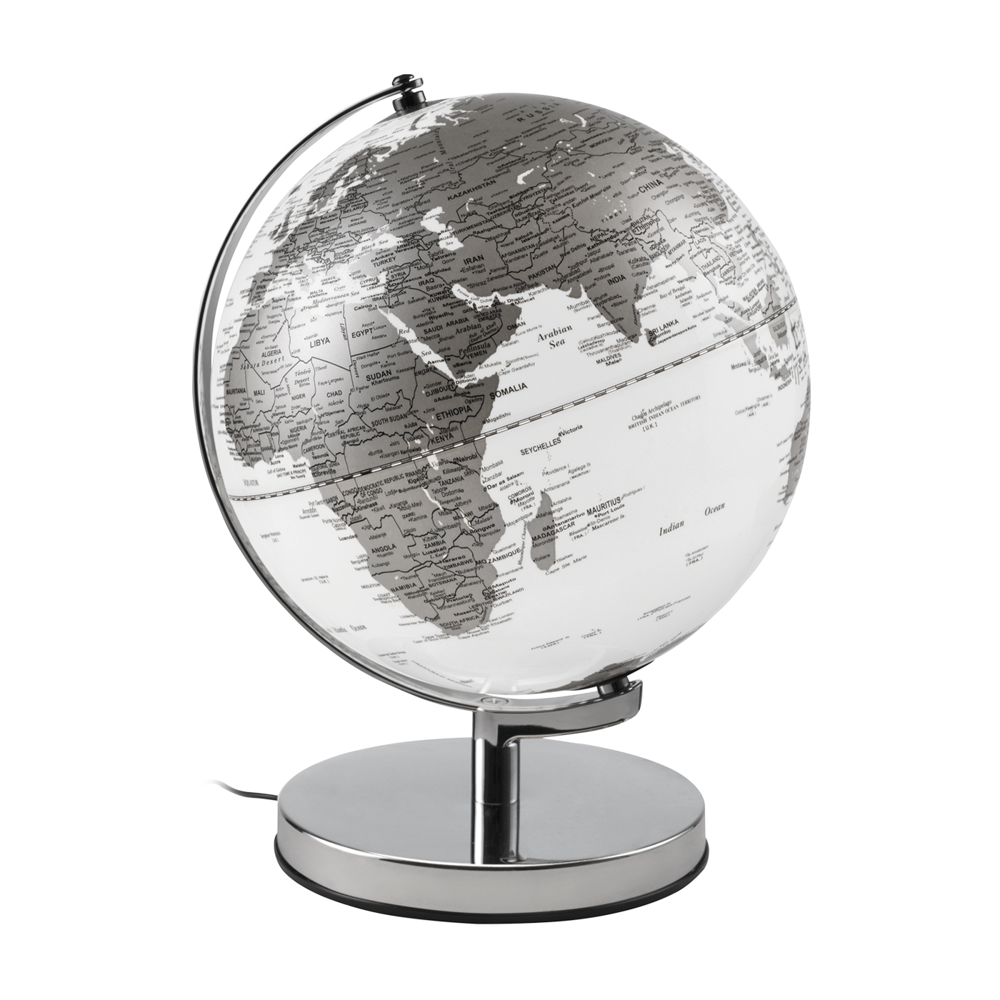 MAPPAMONDO ILL  DIAM  30 - COL ARGENTO