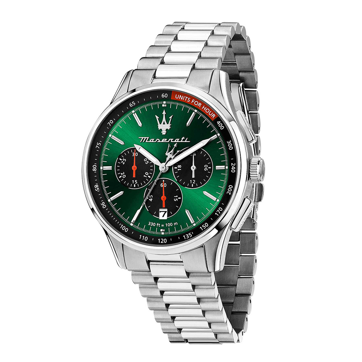SORPASSO 42MM CHR GREEN DIAL
