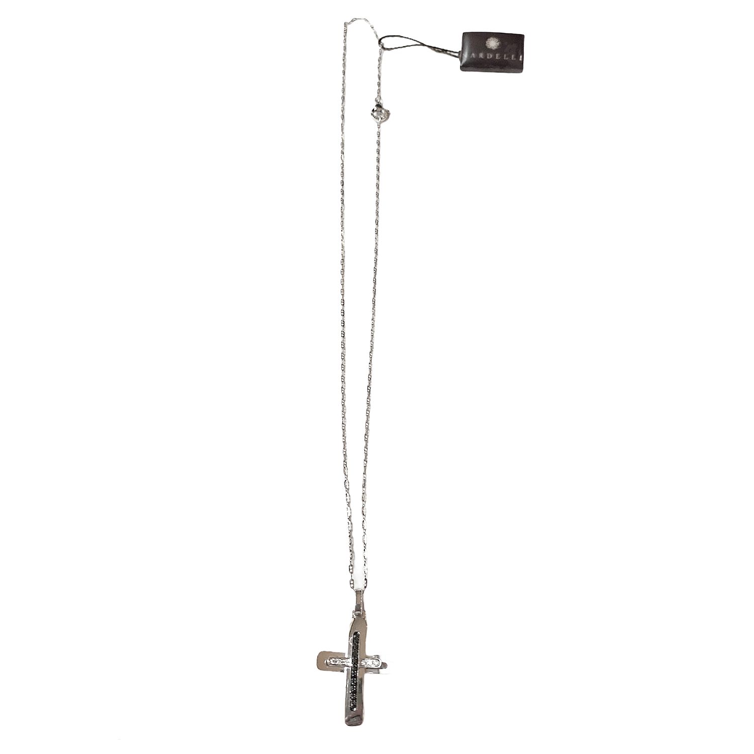 COLLANA UOMO CROCE GR. 7.5 BR.CT 0,05 D.N.CT 0.11