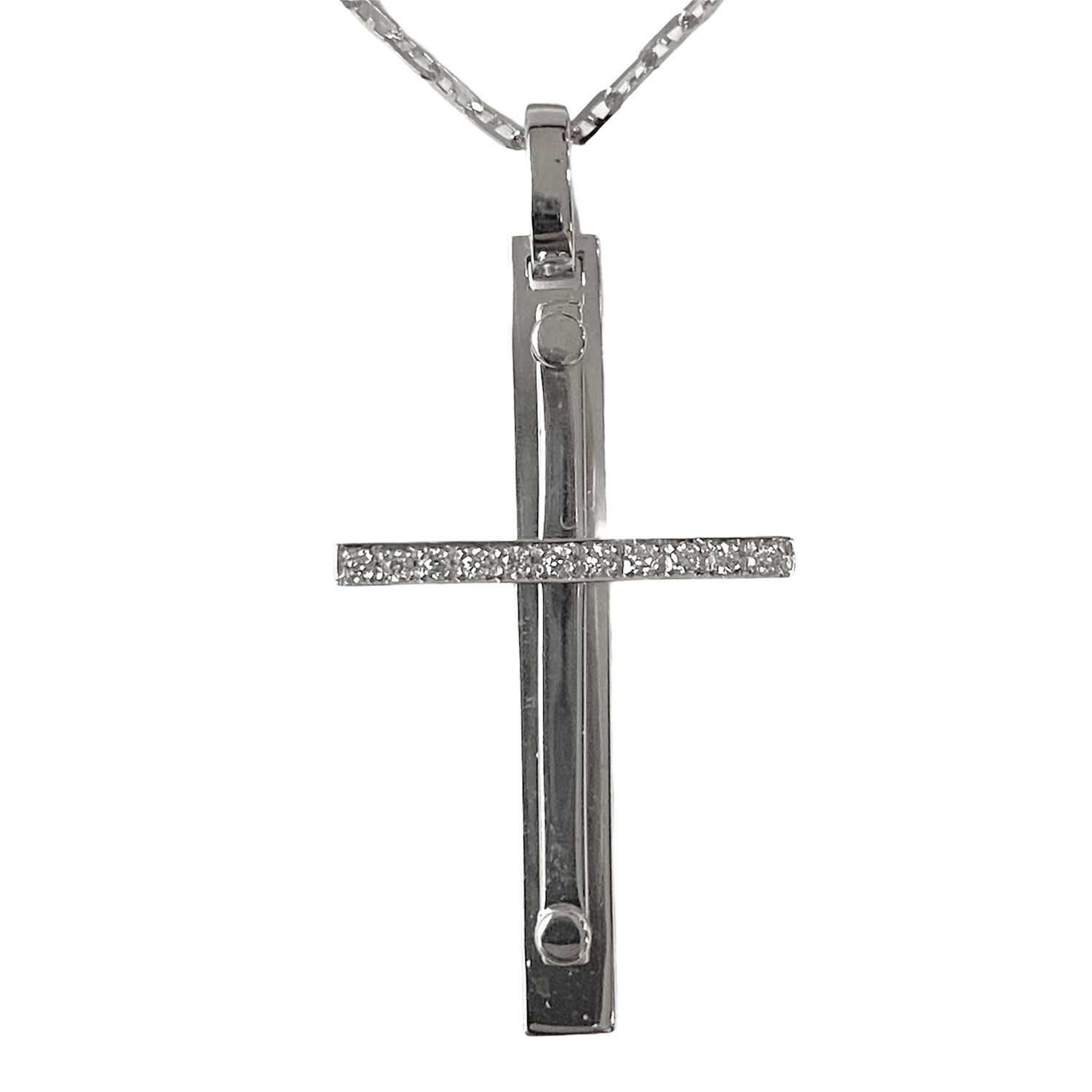 COLLANA CROCE UOMO GR 5,90 BR. CT 0,06