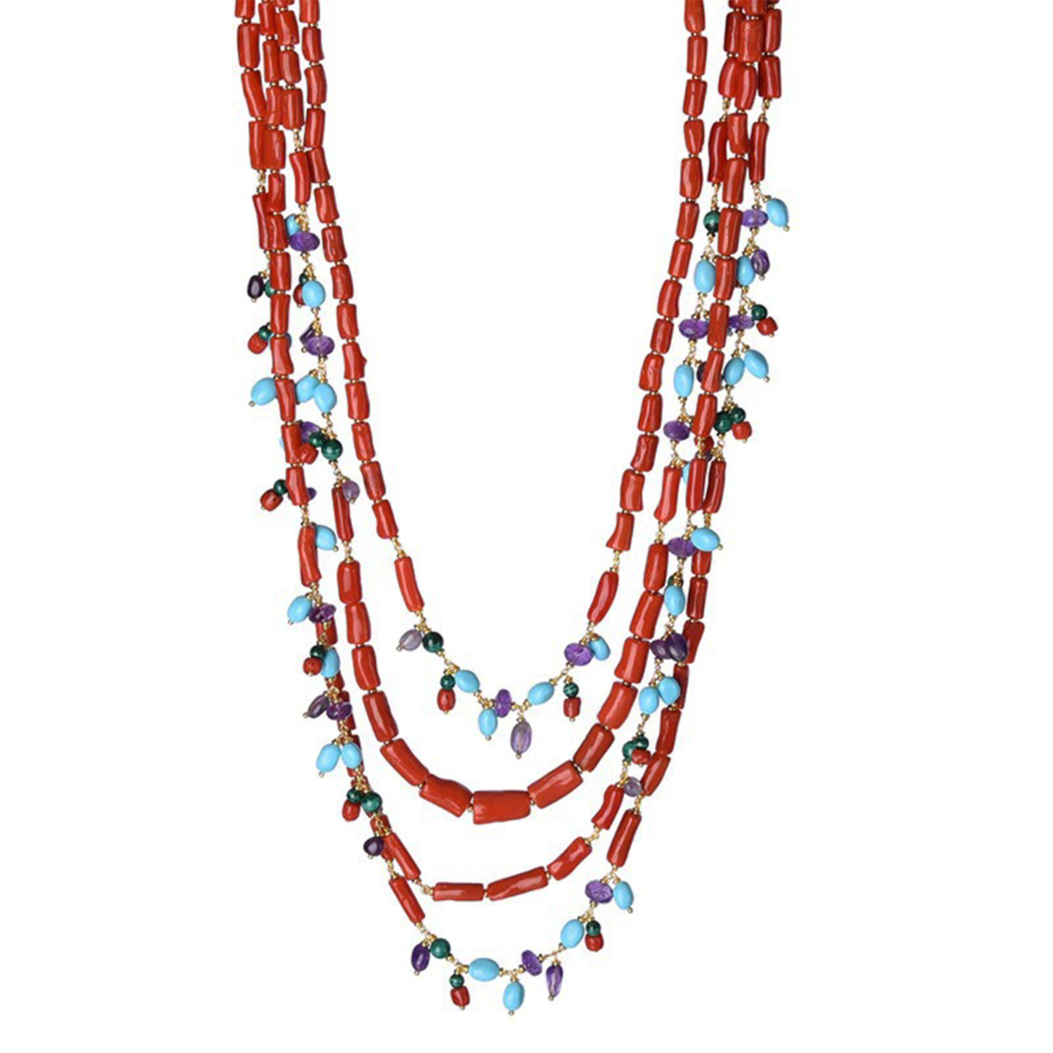 COLLANA TRACY BIG CORALLO P TURCHESE TURCHESE IN A