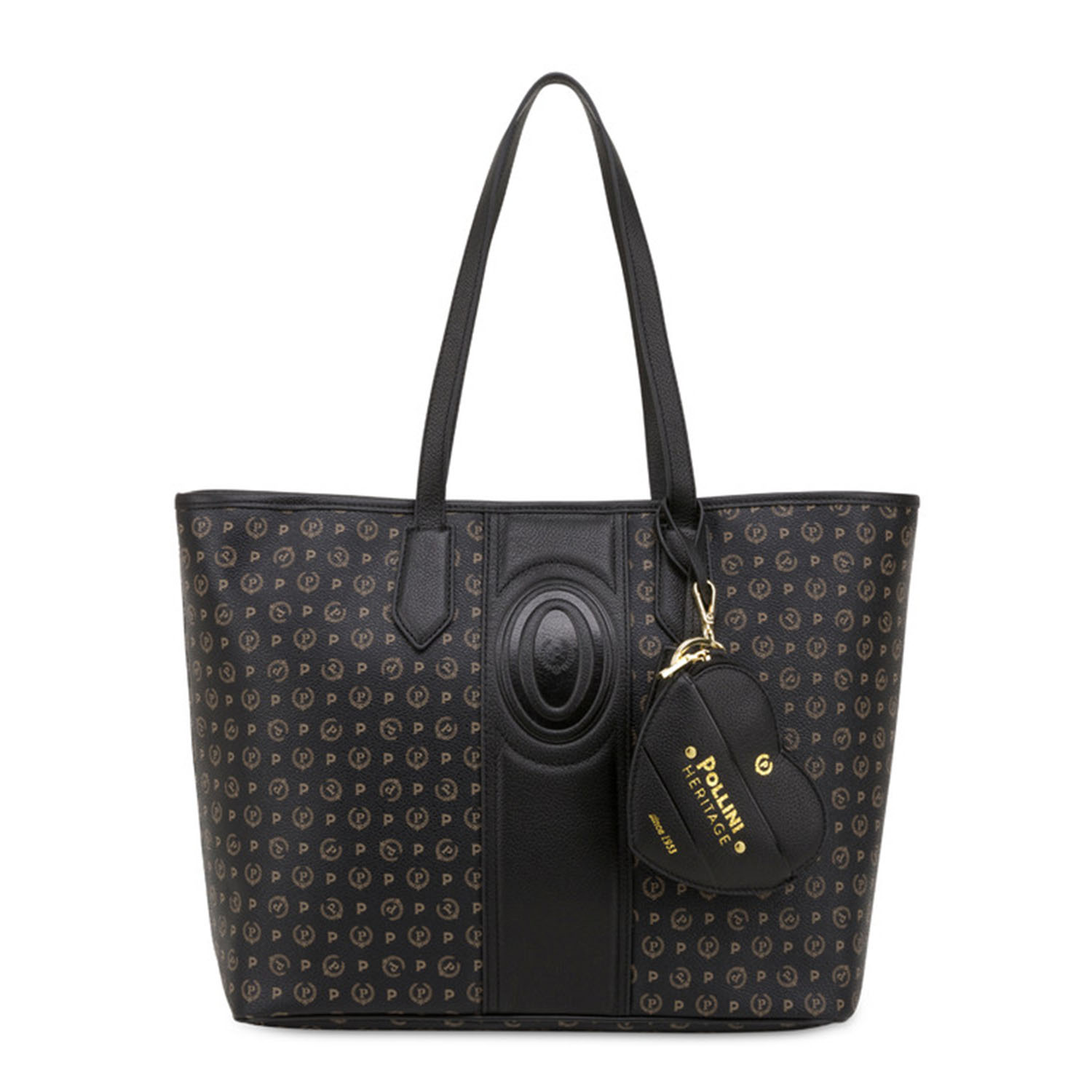 BORSA HERITAGE PVC+VITELLO NERO