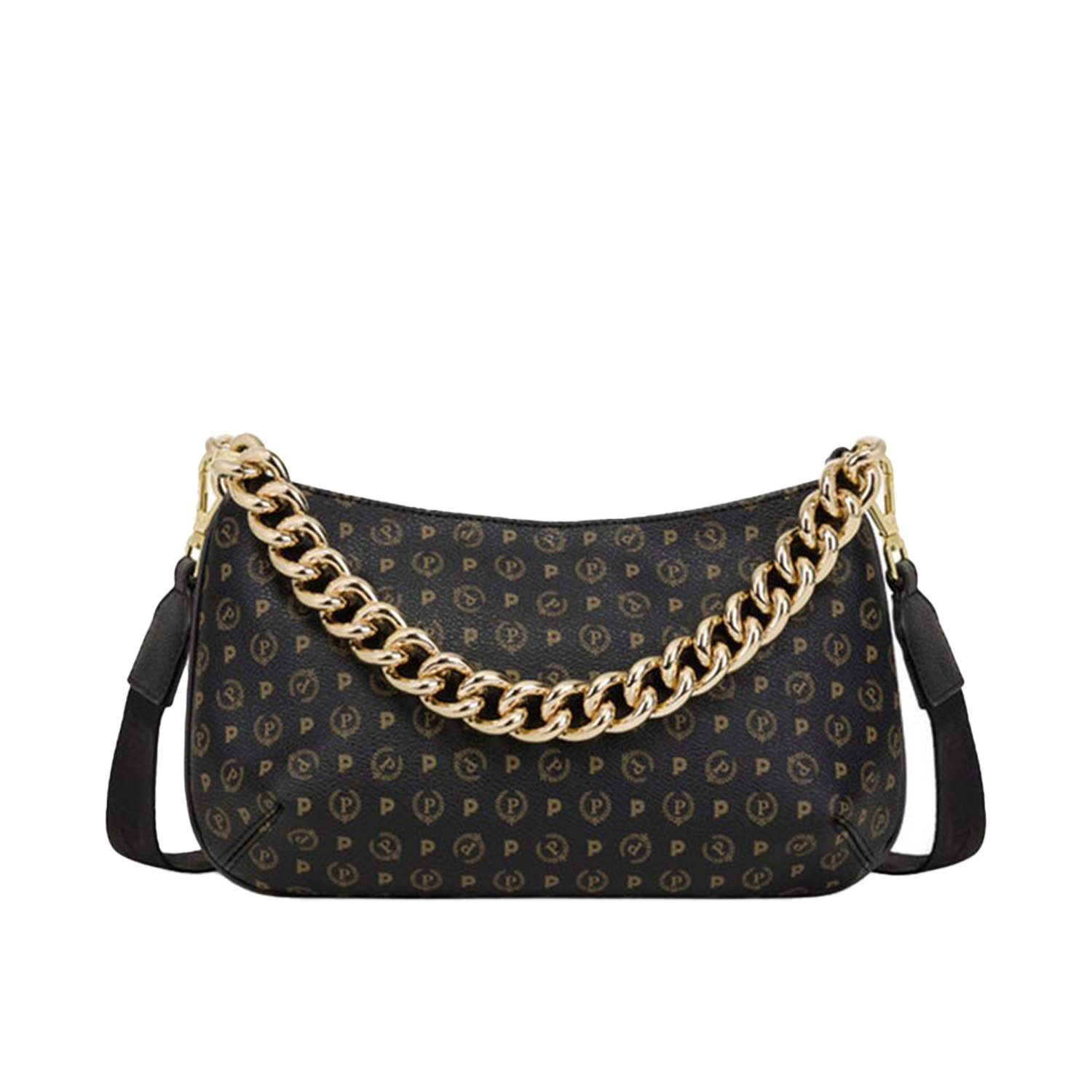 BORSA HERITAGE PVC NERO/VIT NERO
