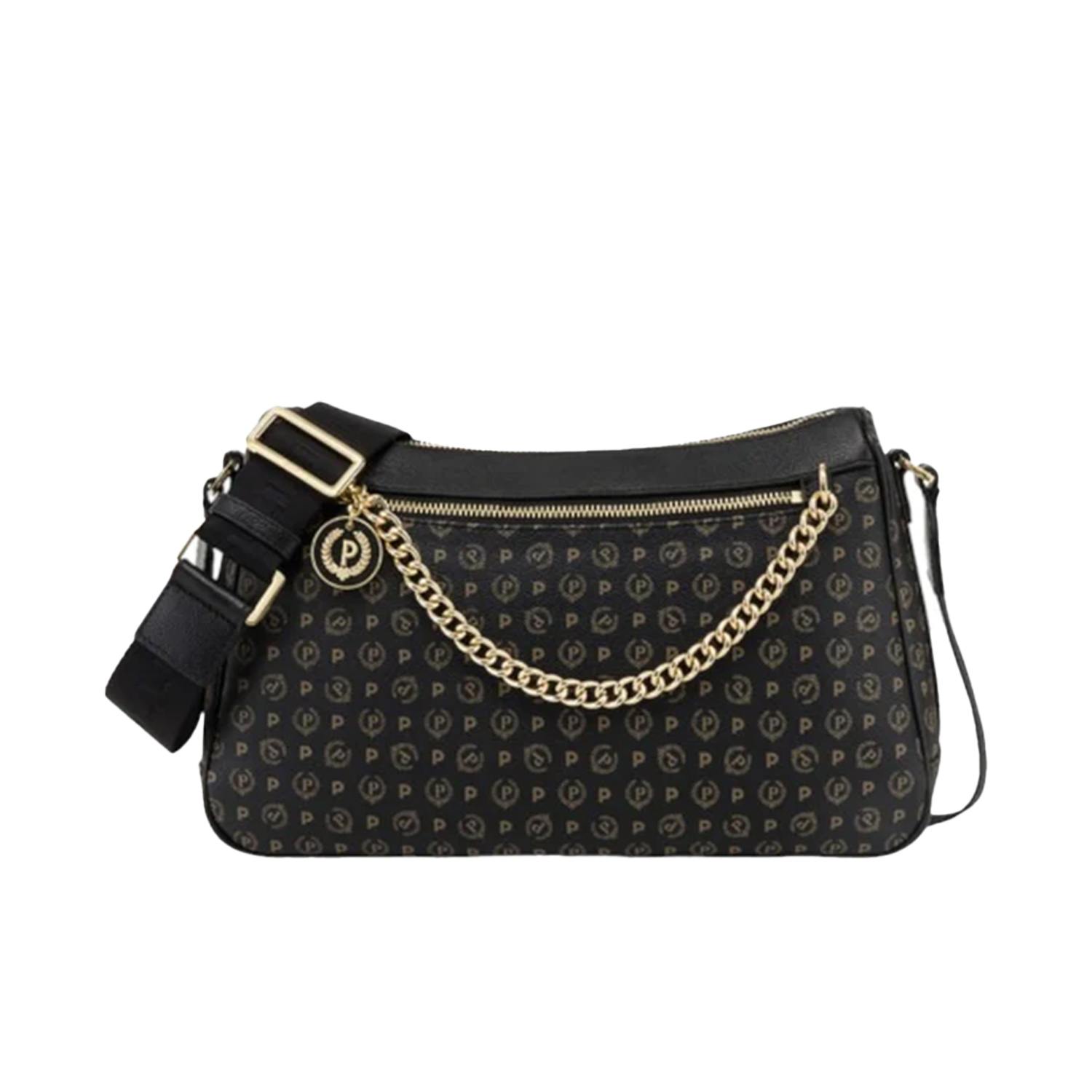 BORSA HERITAGE PVC NERO + VIT NERO