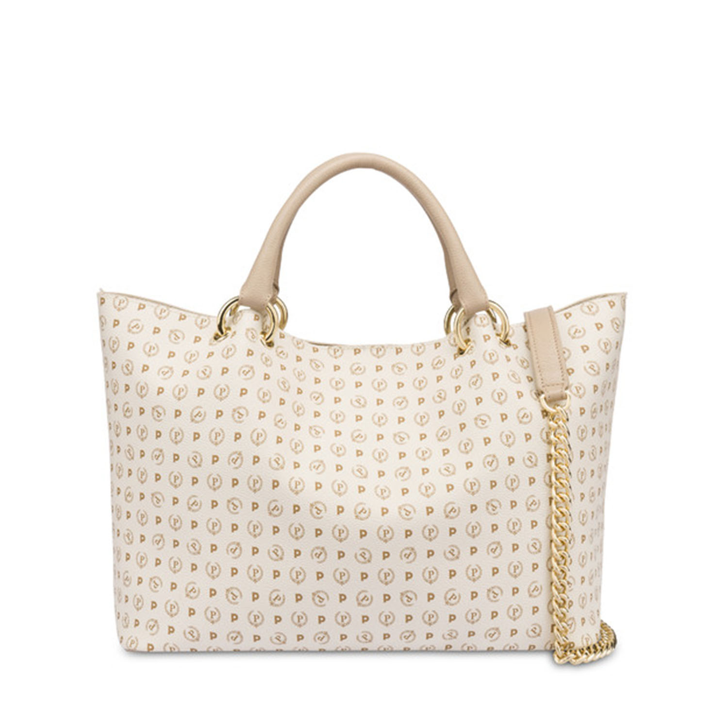 BORSA HERITAGE PVC AVORIO / VIT  GHIACC