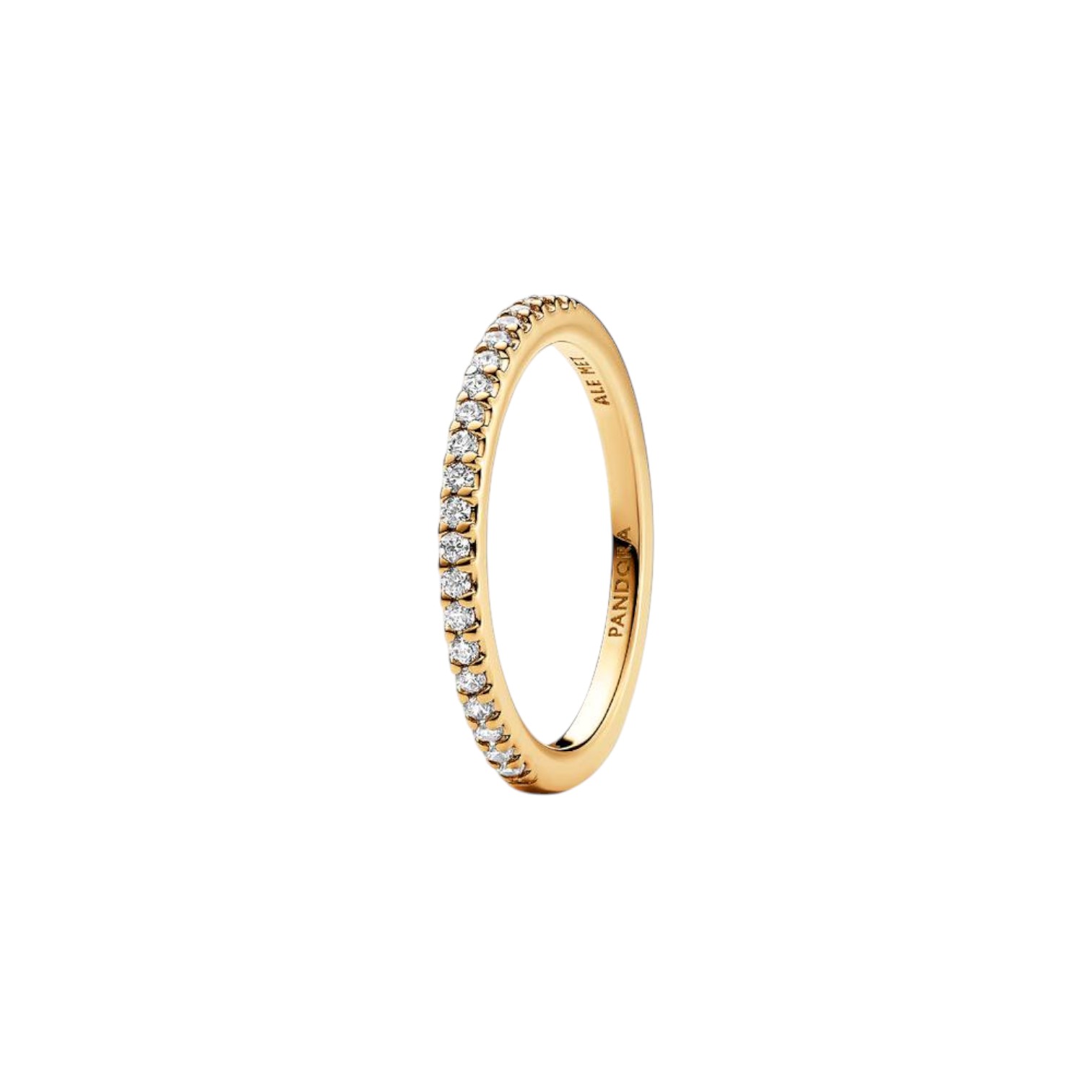 ANELLO PAVE FASCIA SOTTILE
