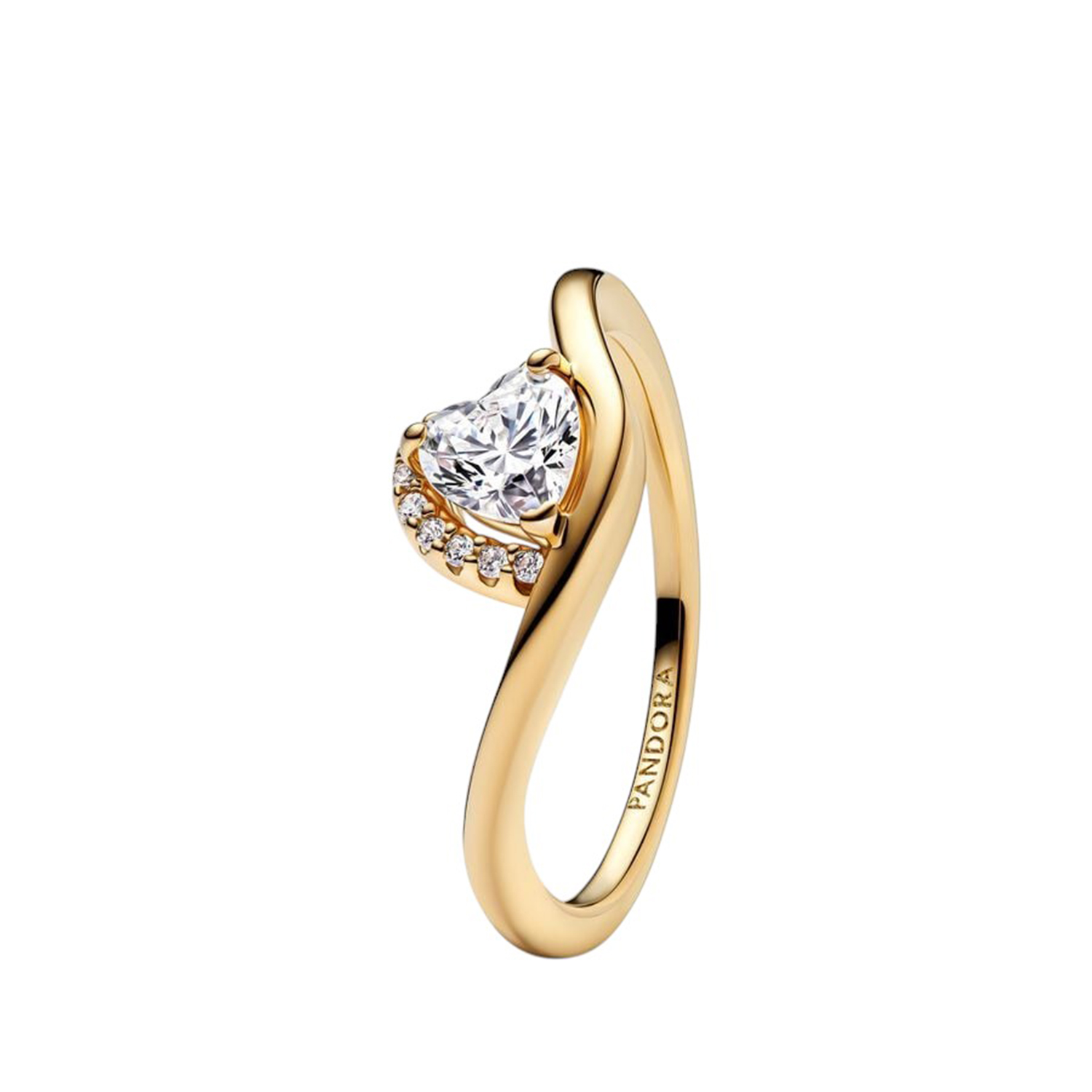 ANELLO ONDA CON CUORE LUMINOSO