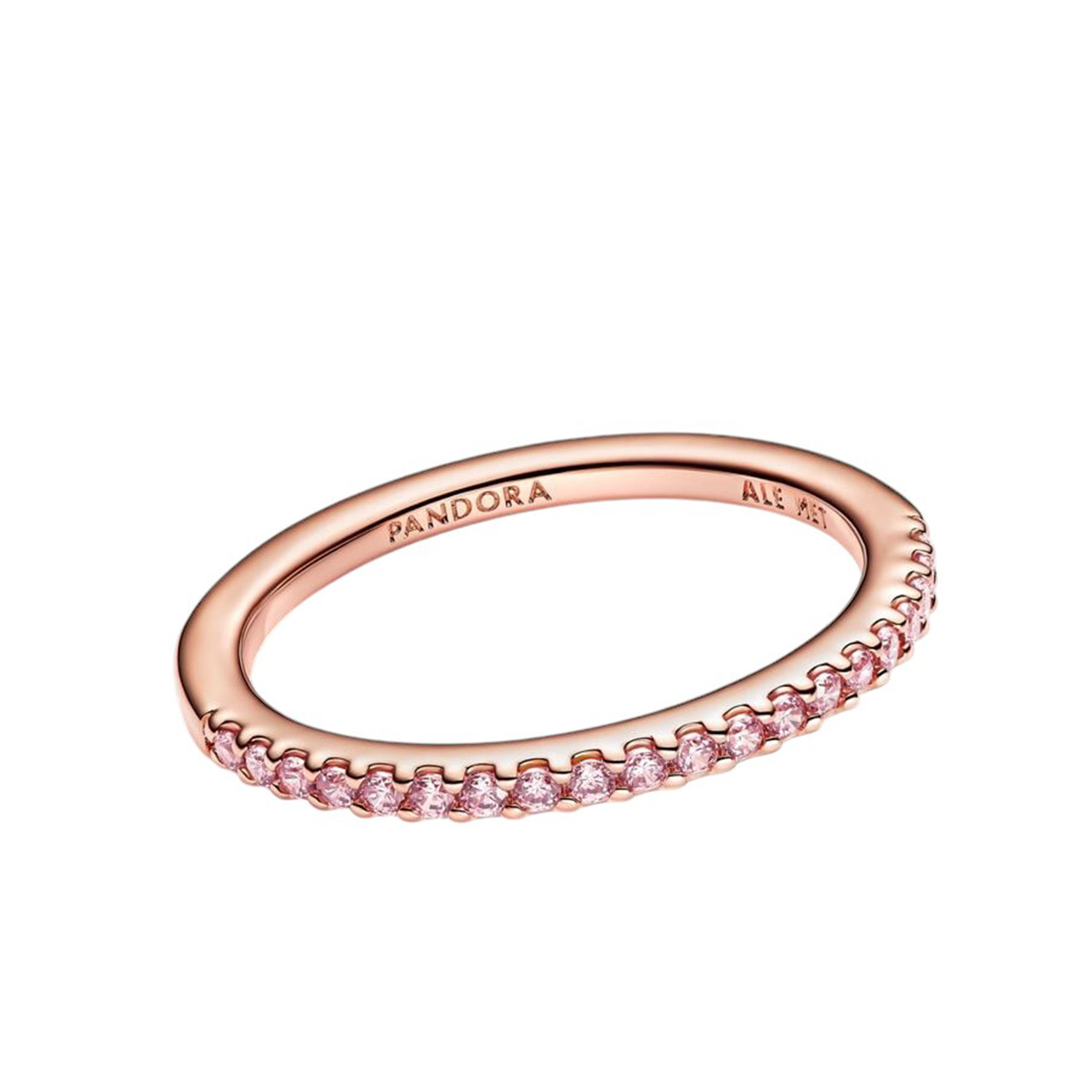 ANELLO PAVÈ FASCIA SOTTILE
