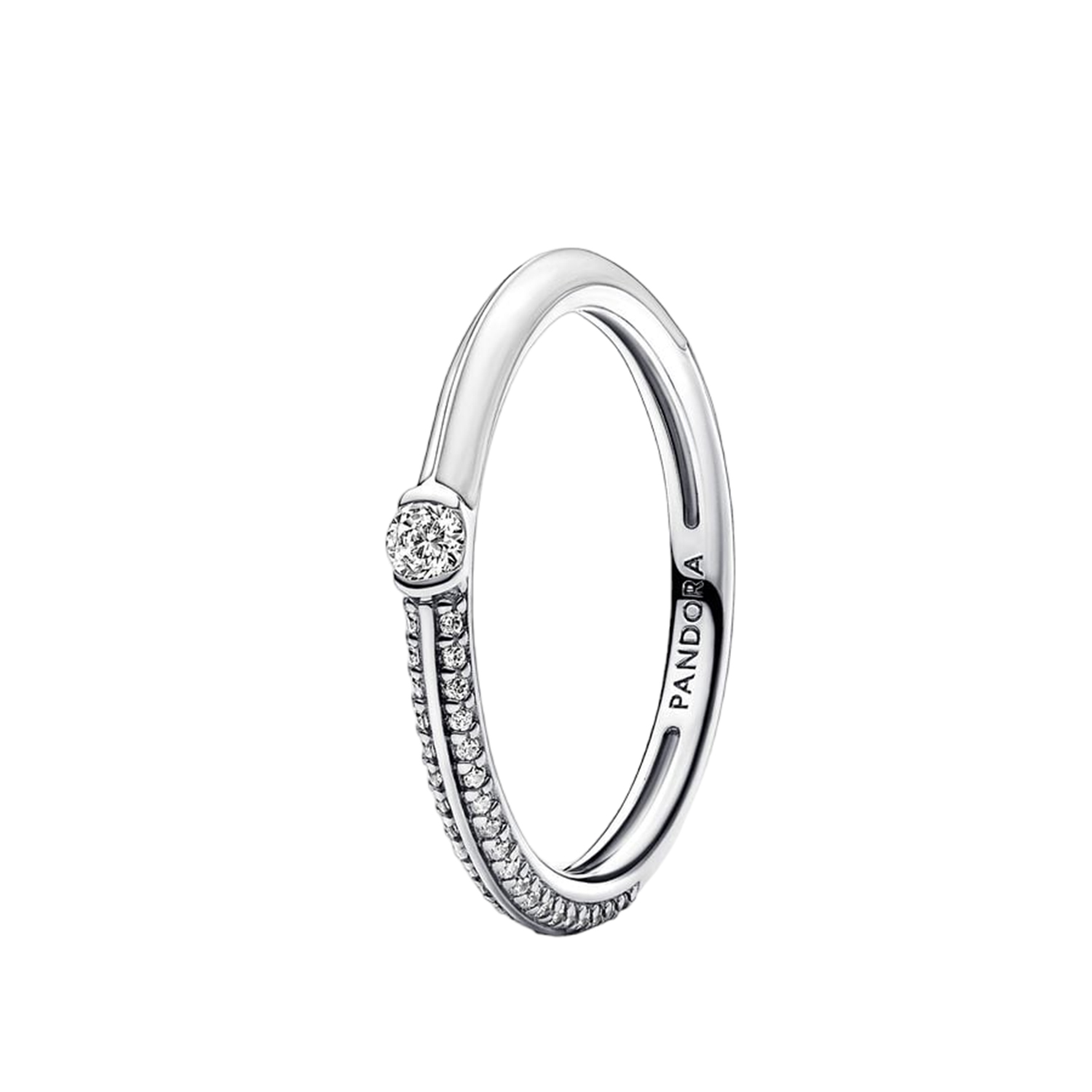 ANELLO PIETRE LUMINOSE & SMALTO BIANCO PANDORA ME