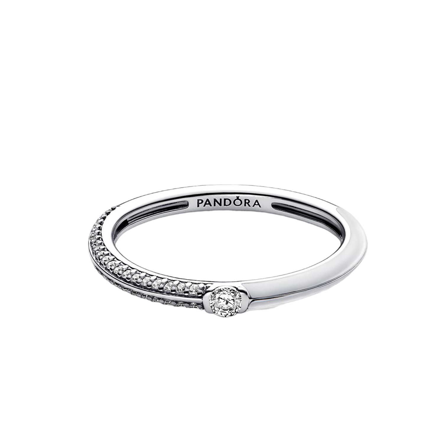 ANELLO PIETRE LUMINOSE & SMALTO BIANCO PANDORA ME