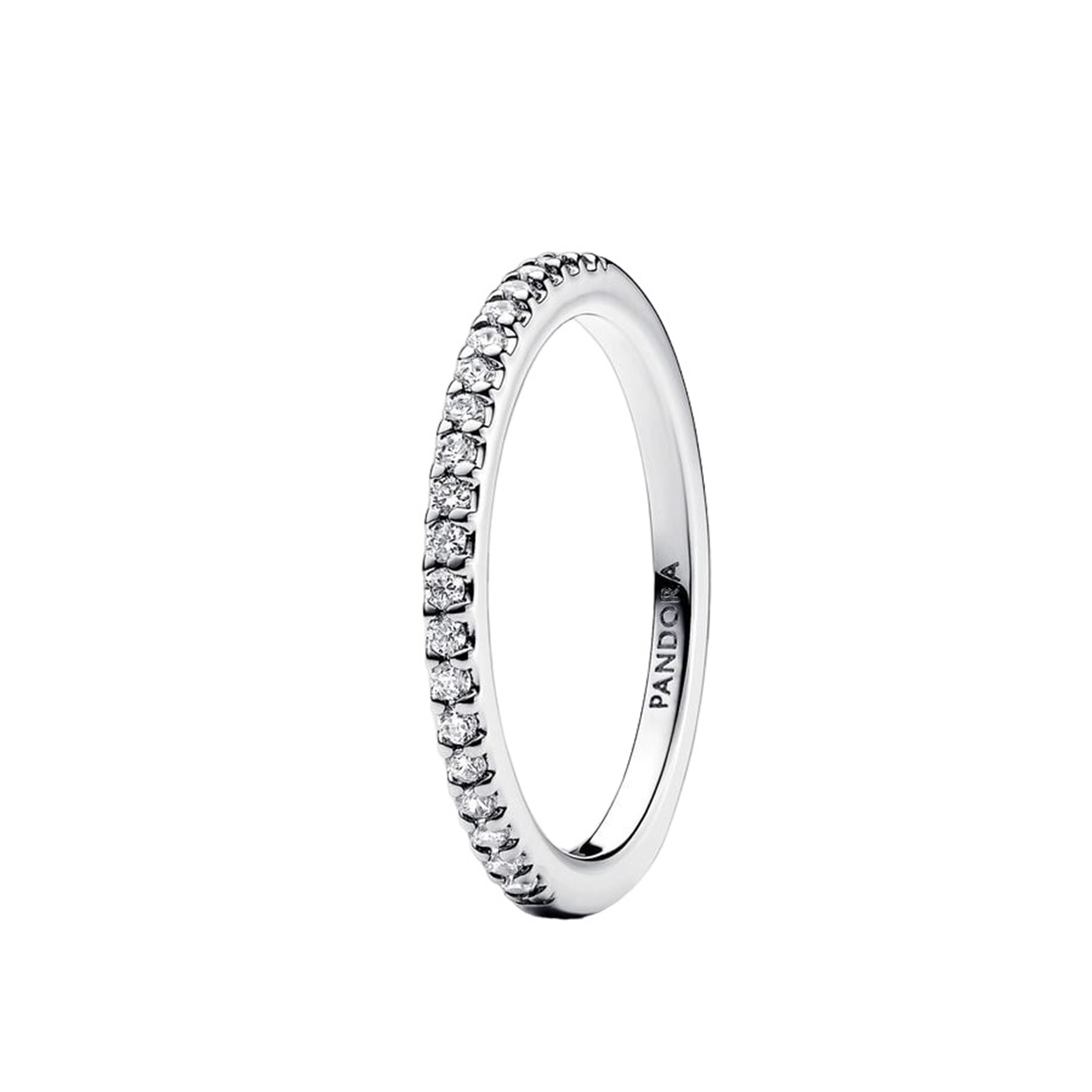 ANELLO PAVÈ FASCIA SOTTILE
