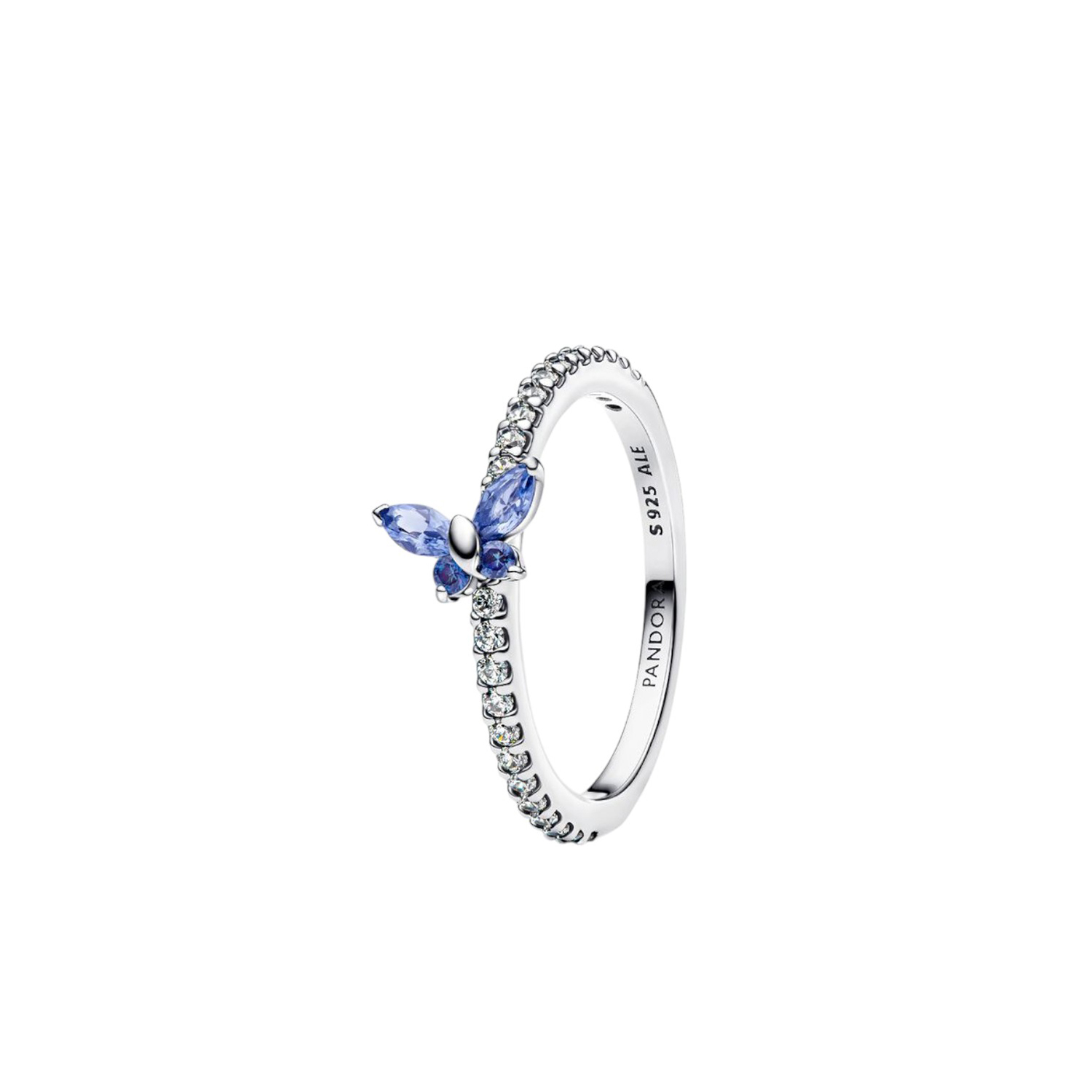 ANELLO FARFALLA LUMINOSA BLU