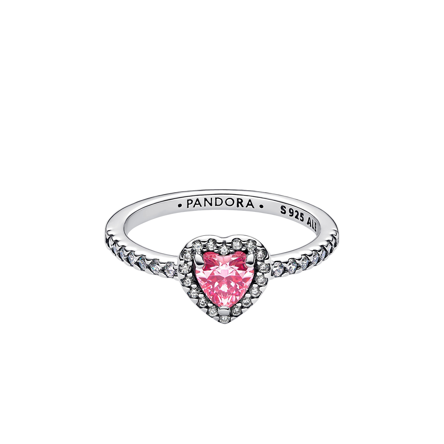 ANELLO CUORE IN RILIEVO ROSA