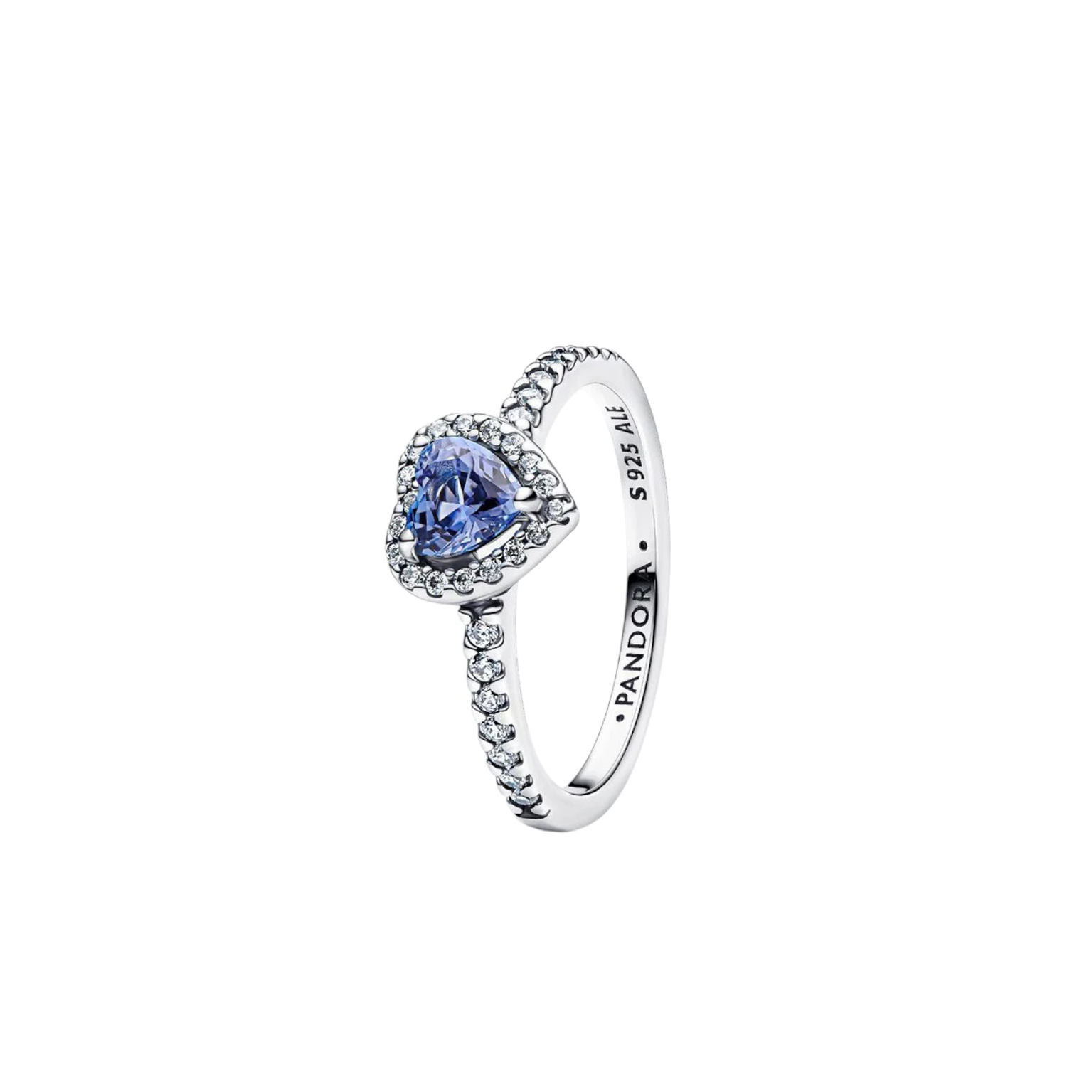 ANELLO CUORE IN RILIEVO BLU
