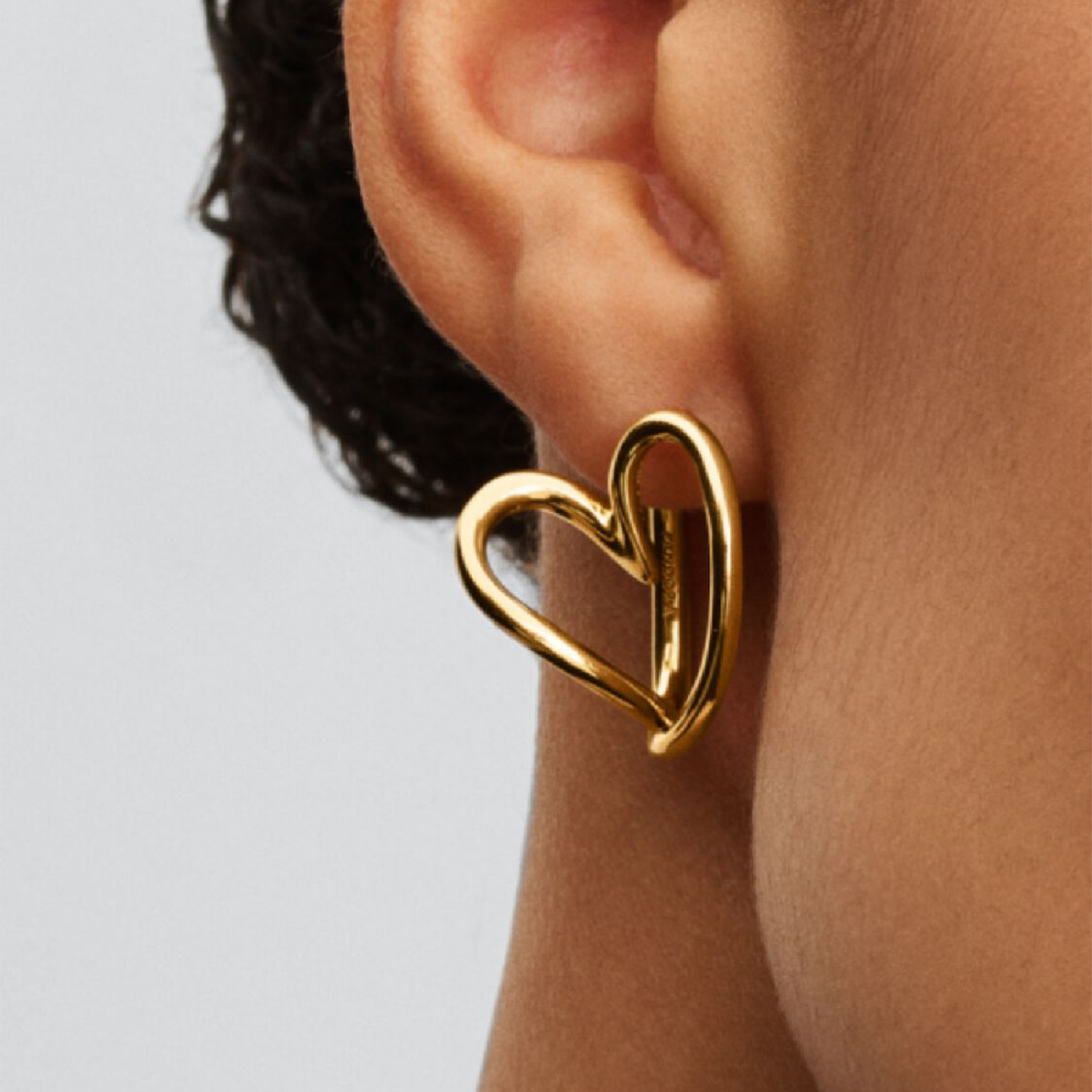 Orecchini Cuore Linea Sinuosa