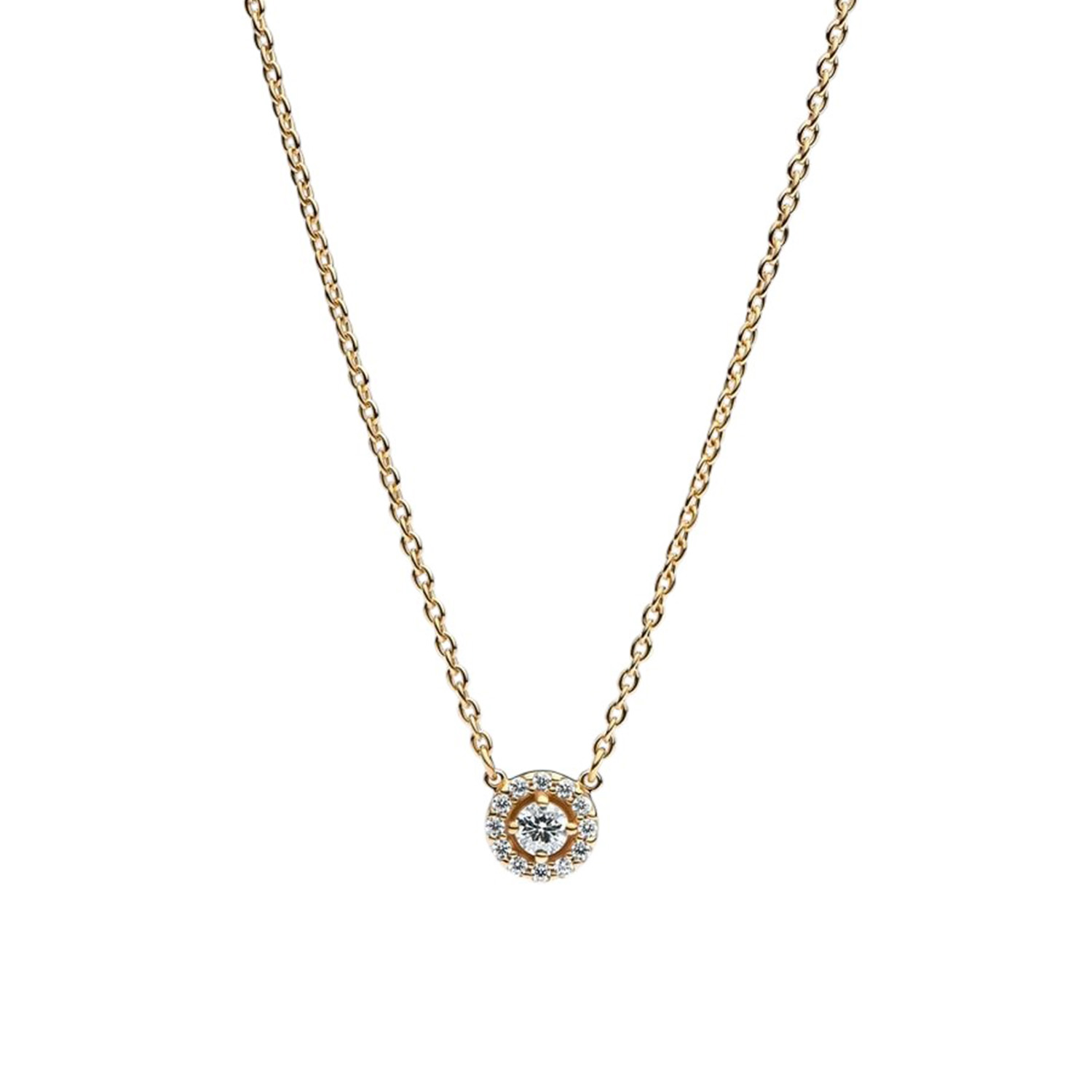 COLLANA PUNTO LUCE E PAVÈ