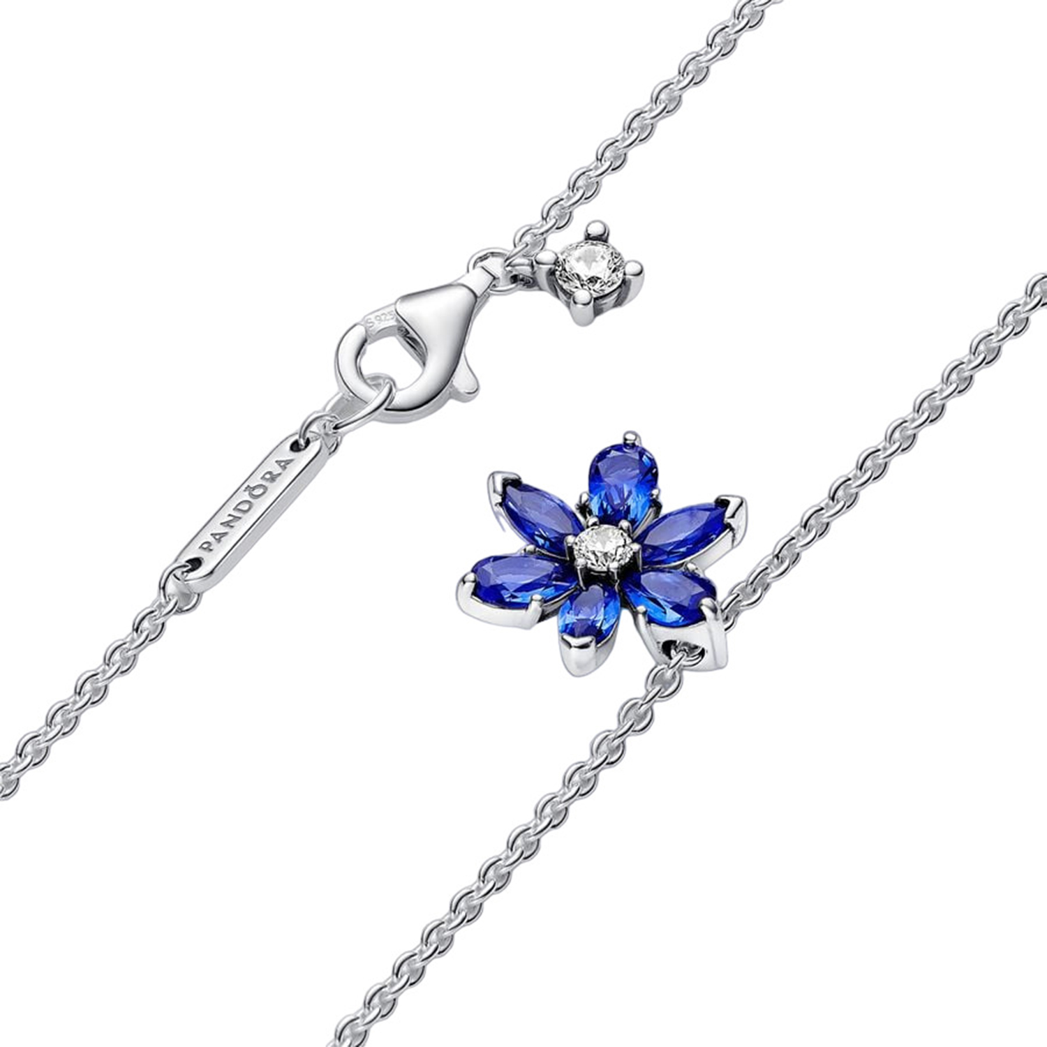 COLLANA PENDENTE HERBARIUM FIORE BLU