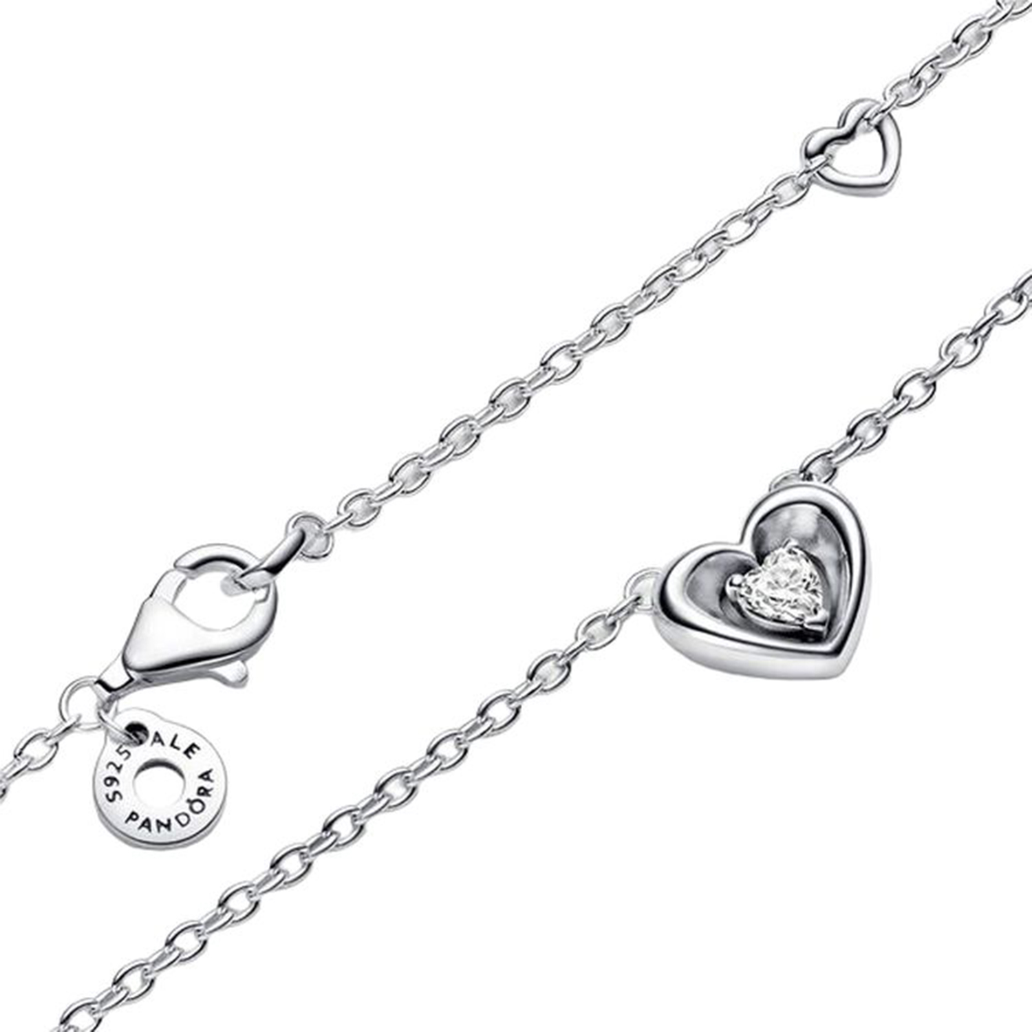COLLANA CUORE SPLENDENTE CON PIETRA