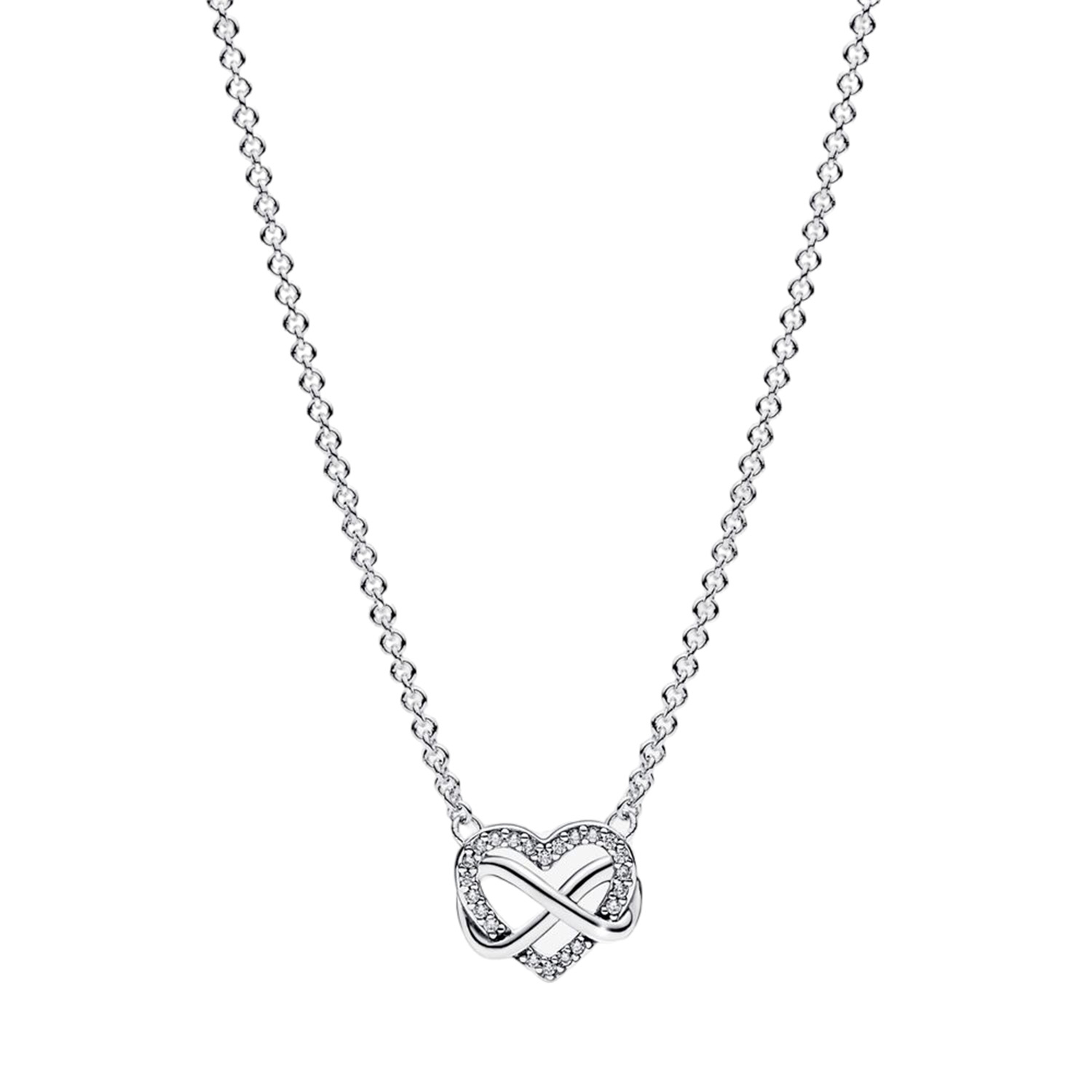 COLLANA CUORE INFINITO PIETRE LUMINOSE