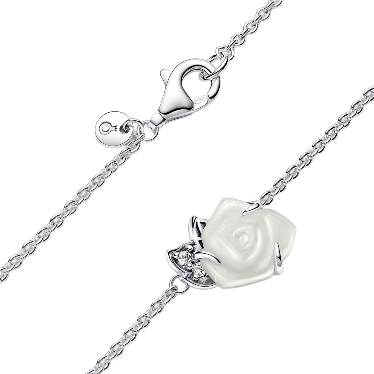 COLLANA ROSA BIANCA