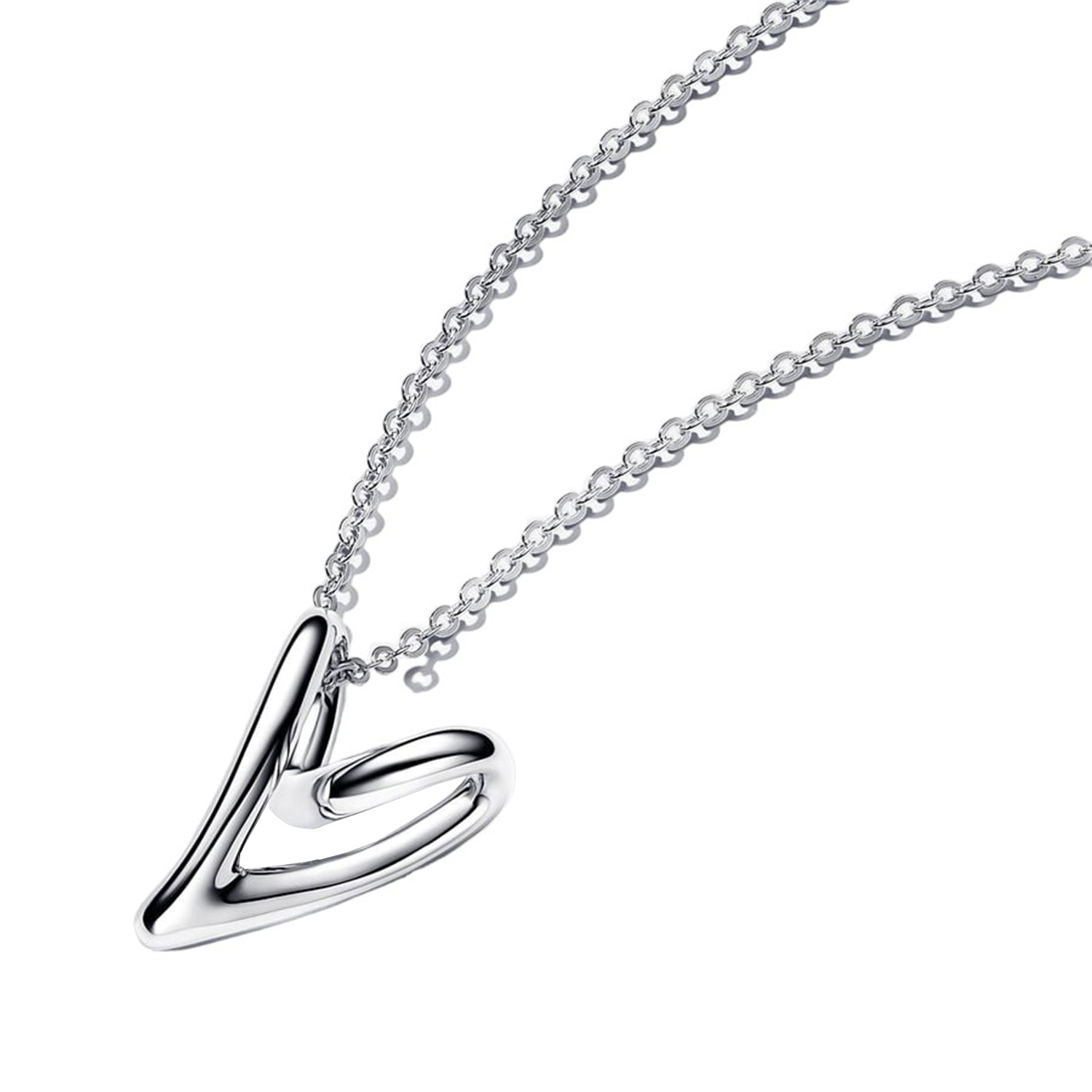 COLLANA CUORE LINEA SINUOSA