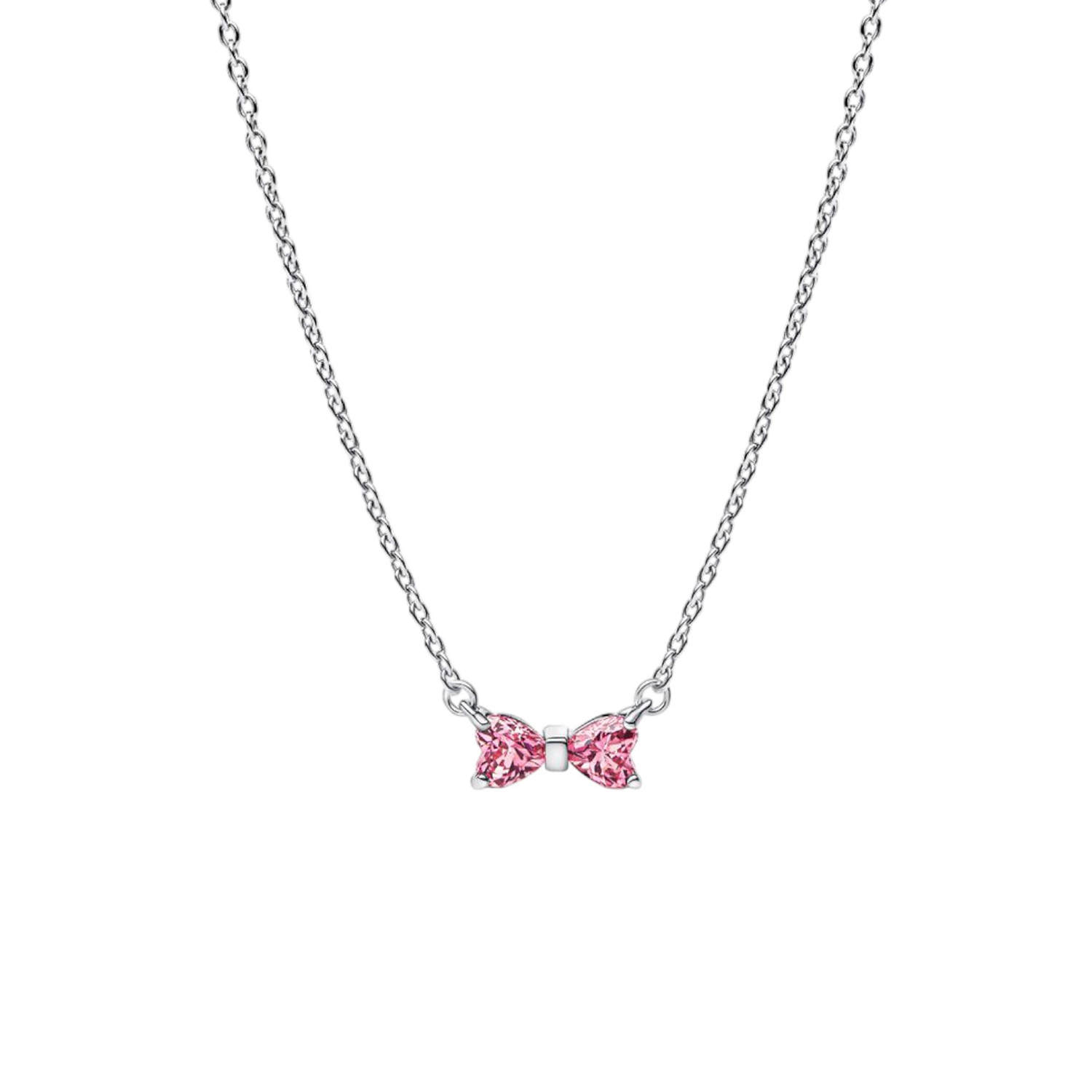 COLLANA FIOCCO LUMINOSO ROSA