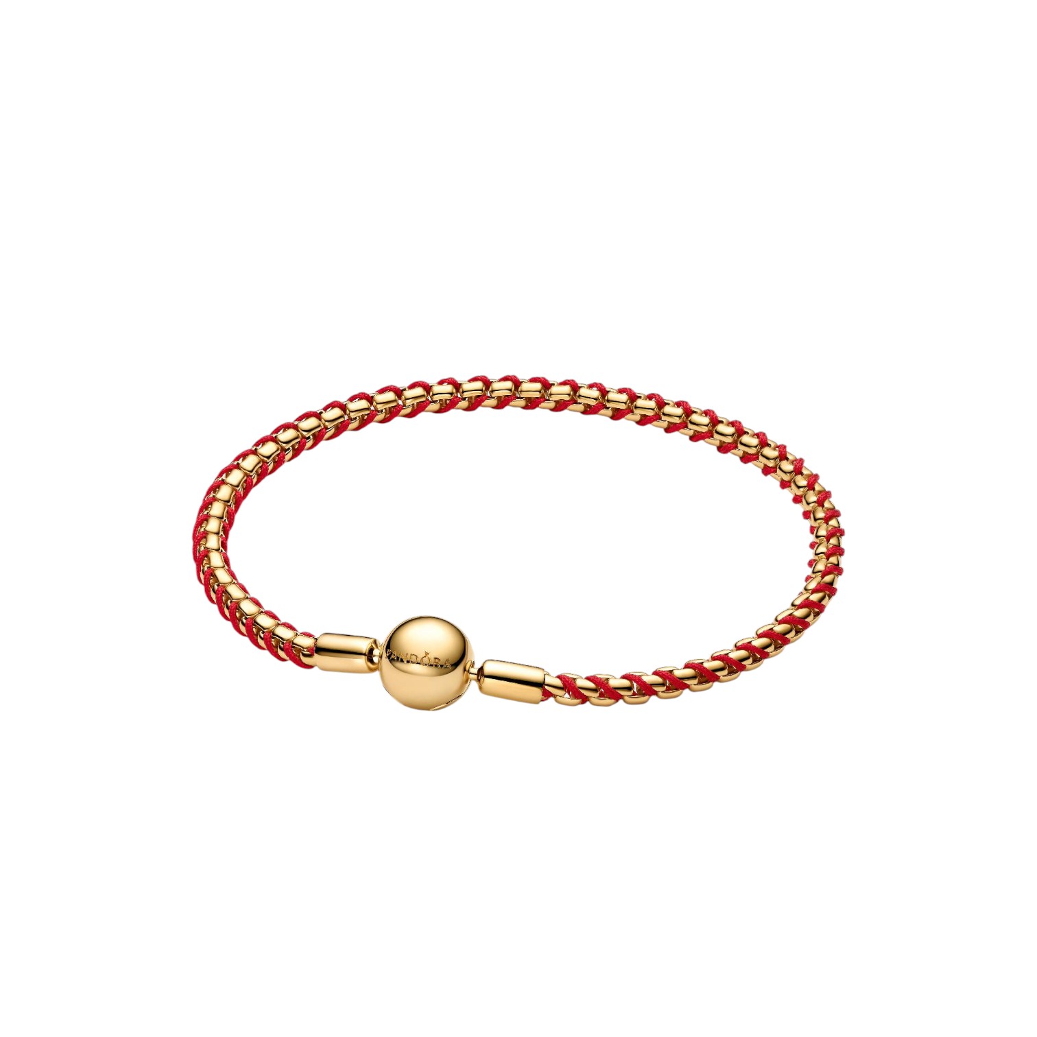 BRACCIALE INTRECCIO TESSUTO ROSSO