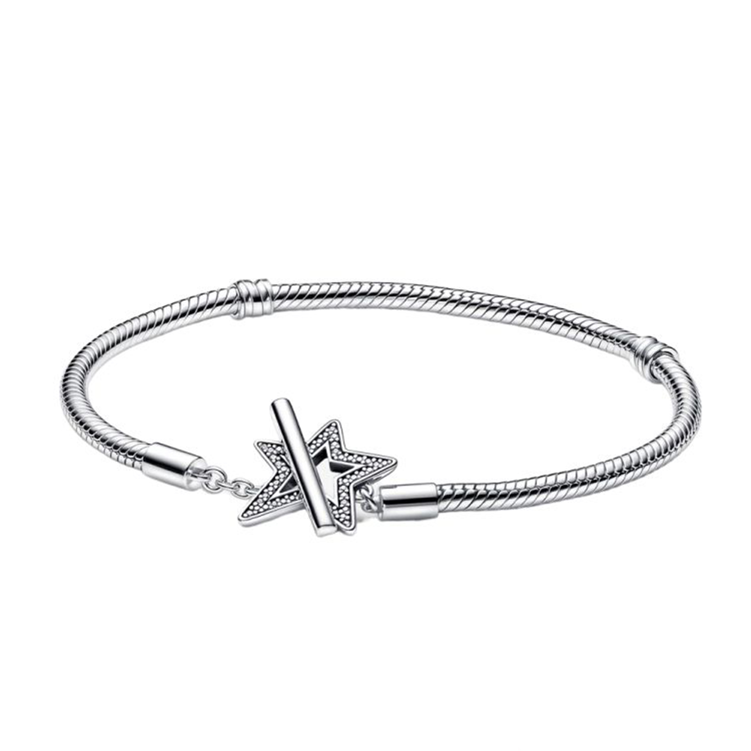 BRACCIALE CON CHIUSURA A T E STELLA
