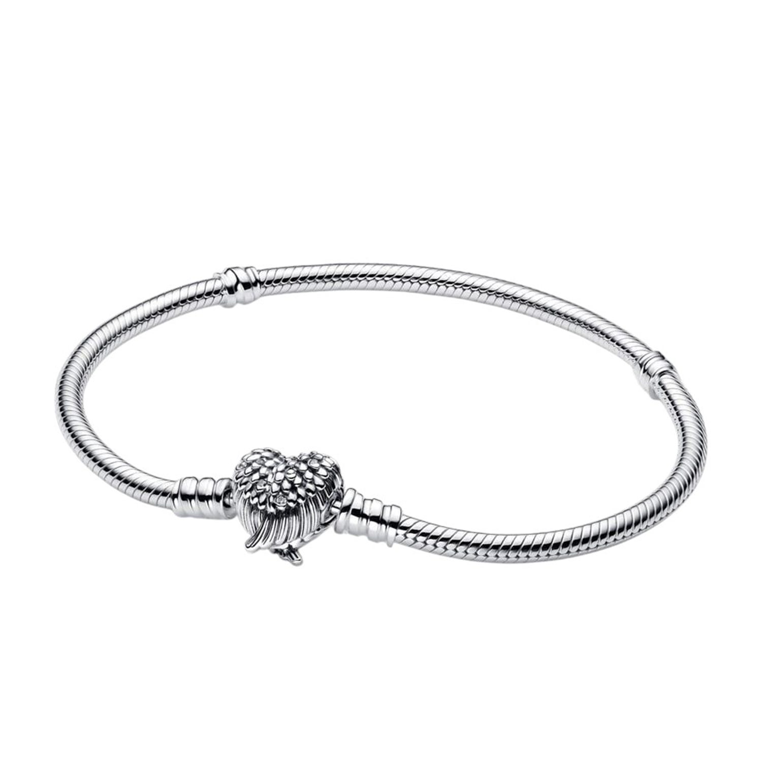 BRACCIALE CON CHIUSURA A CUORE E ALI D'ANGELO
