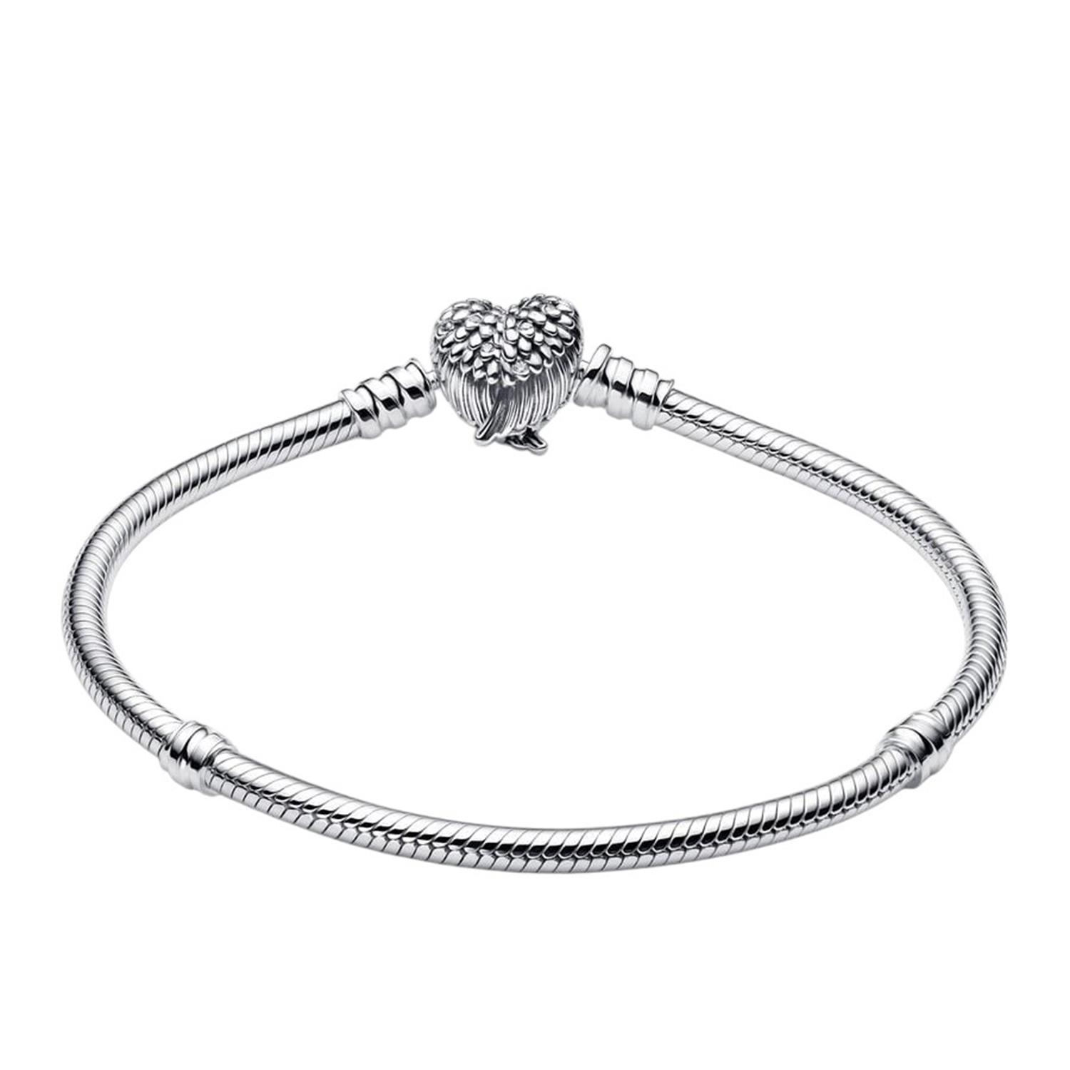 BRACCIALE CON CHIUSURA A CUORE E ALI D'ANGELO