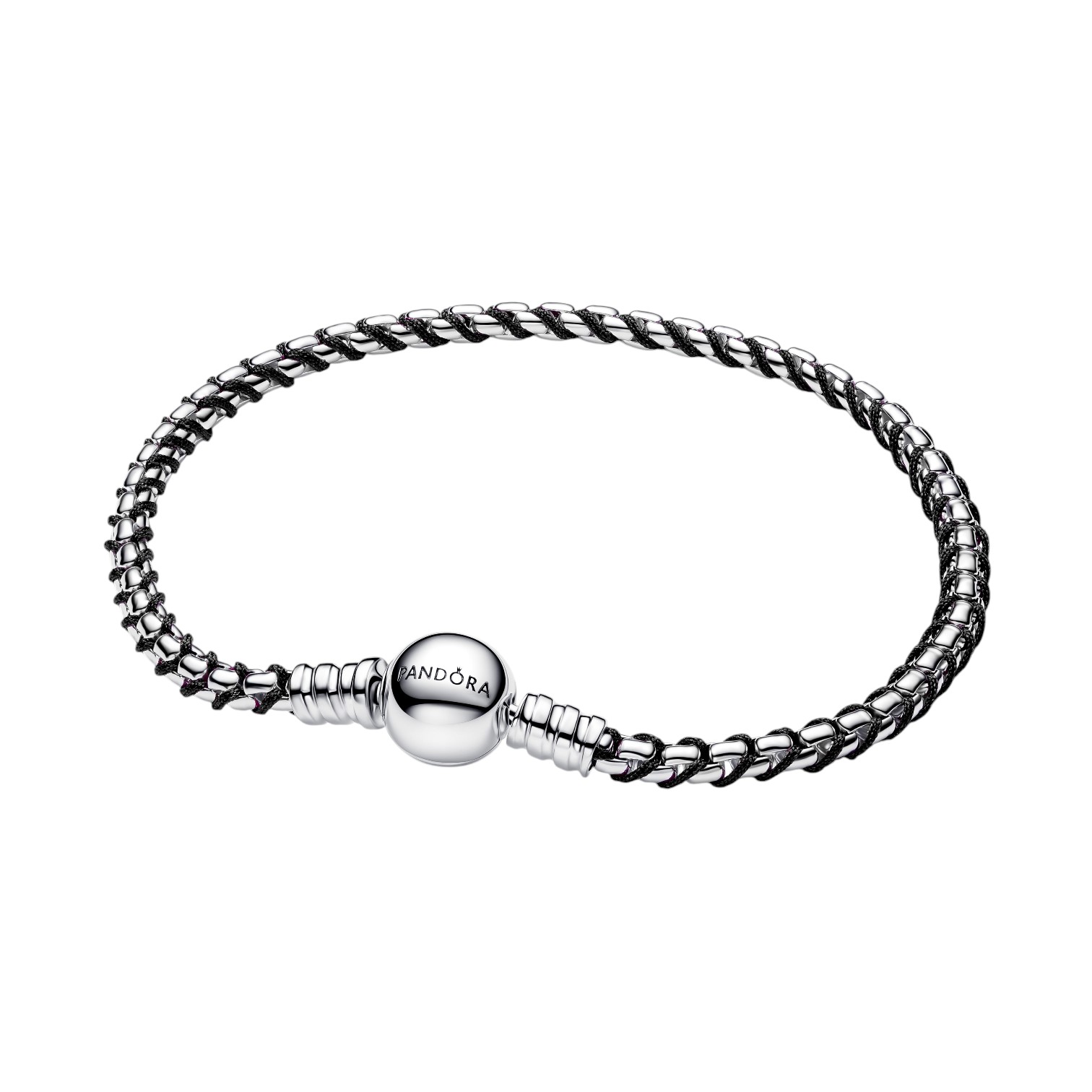 BRACCIALE INTRECCIO TESSUTO NERO