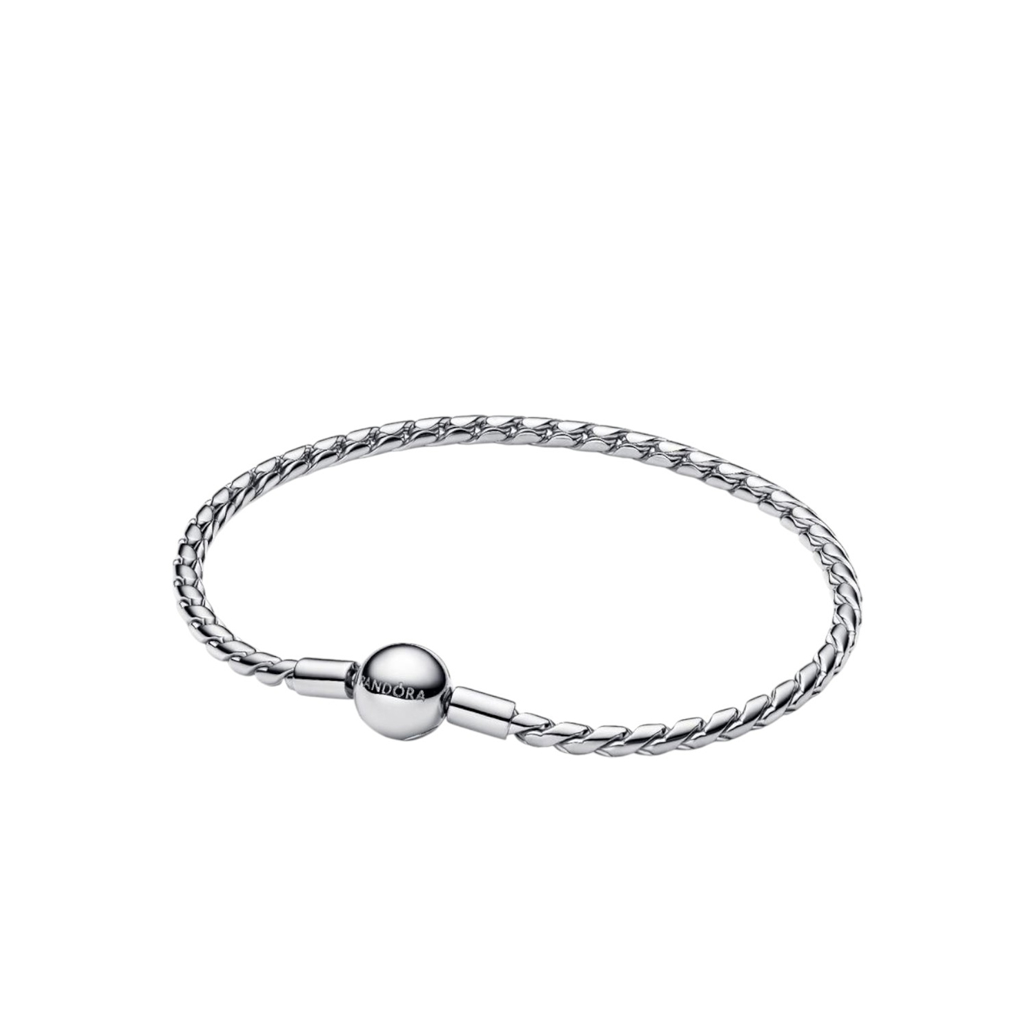BRACCIALE MAGLIA SPIGA CON CHIUSURA A SFERA